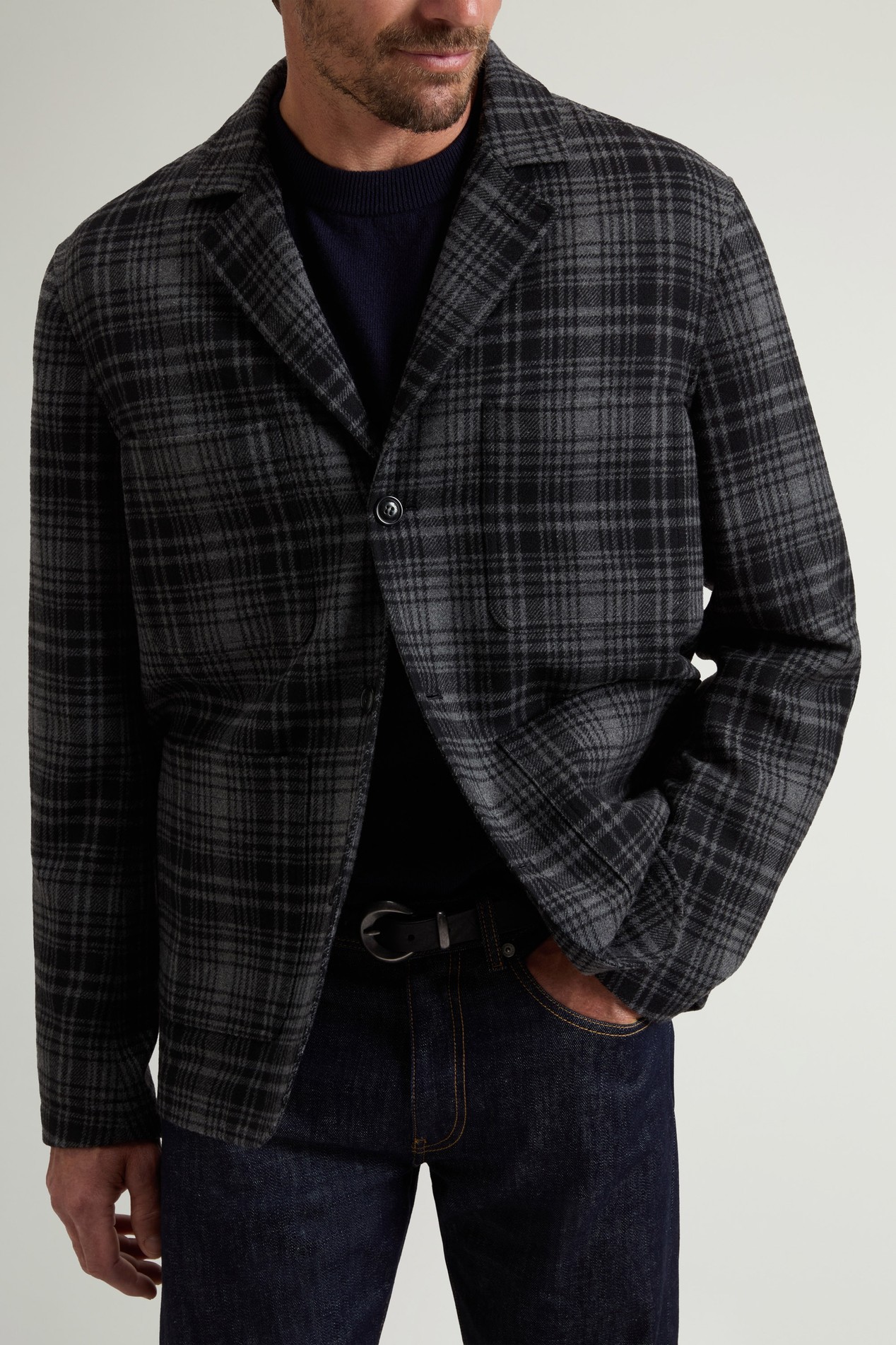 WOOL BLEND FLANNEL BLAZER Grau photo 4 | Woolrich