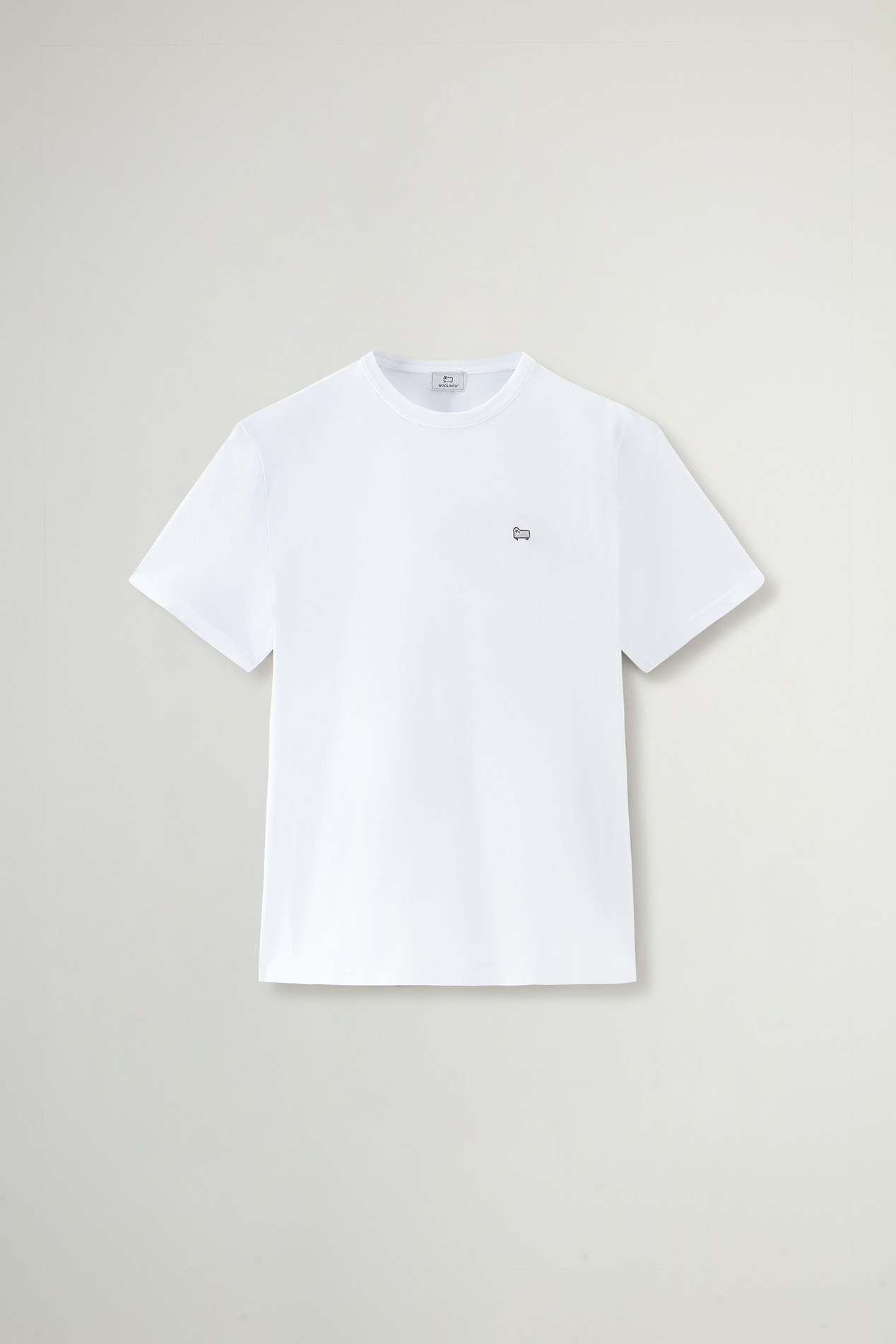 Pure Cotton Sheep T-shirt with Patch White photo 1 | Woolrich