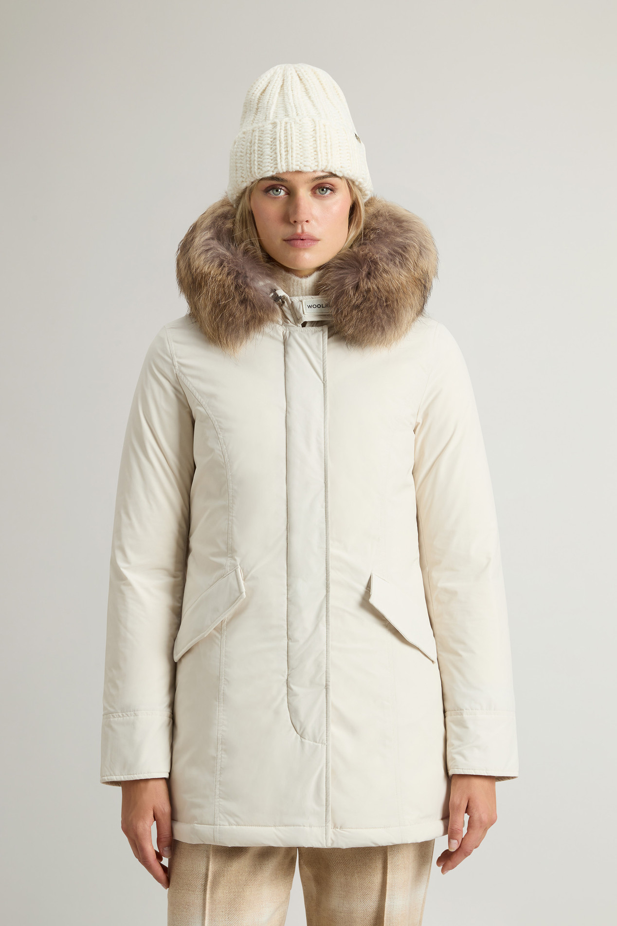 Arctic Parka in Urban Touch with Detachable Fur White photo 1 | Woolrich