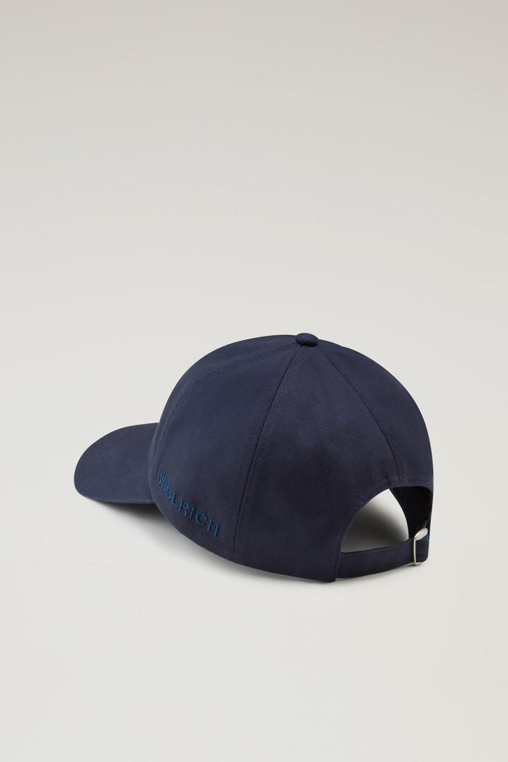Logo Baseball Cap in Blend Cotton Blue photo 2 | Woolrich
