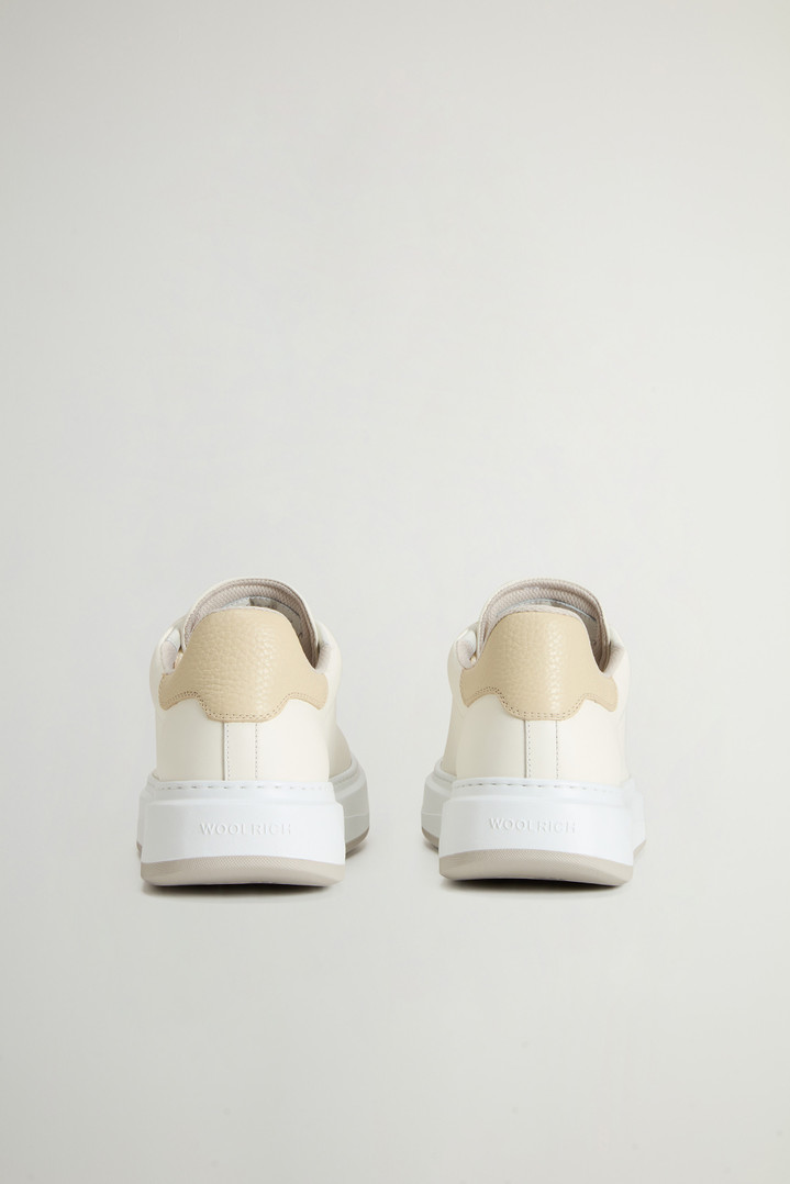 Arrow Sneakers in Leather Beige photo 3 | Woolrich
