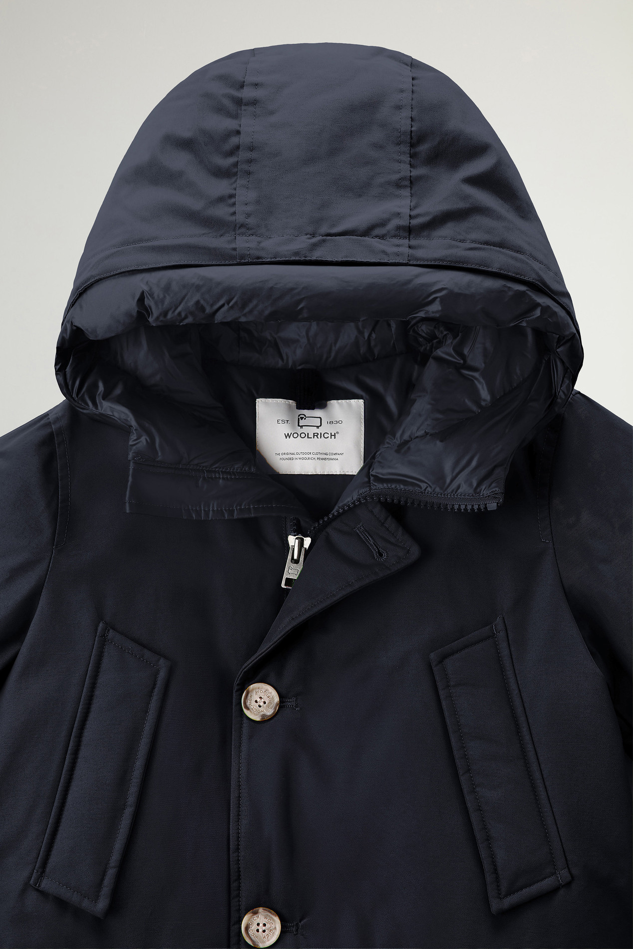 Boys' Arctic Parka in Ramar Cloth Blue photo 3 | Woolrich
