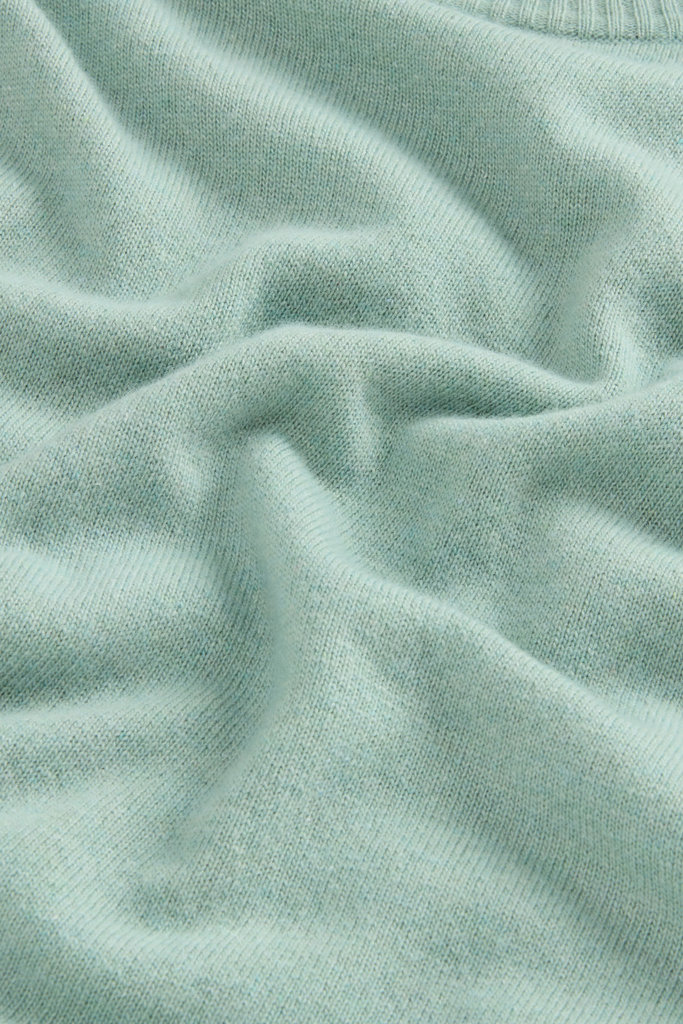 Crewneck Sweater in Virgin Wool and Cashmere Blend Green photo 6 | Woolrich