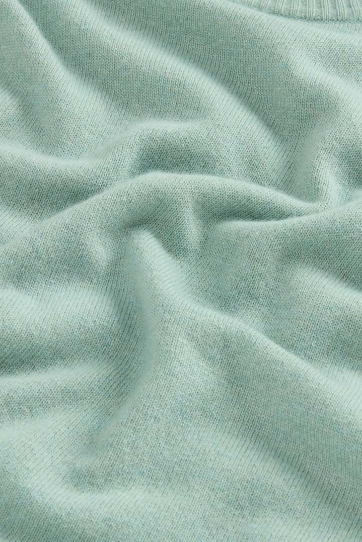 Crewneck Sweater in Virgin Wool and Cashmere Blend Green photo 6 | Woolrich