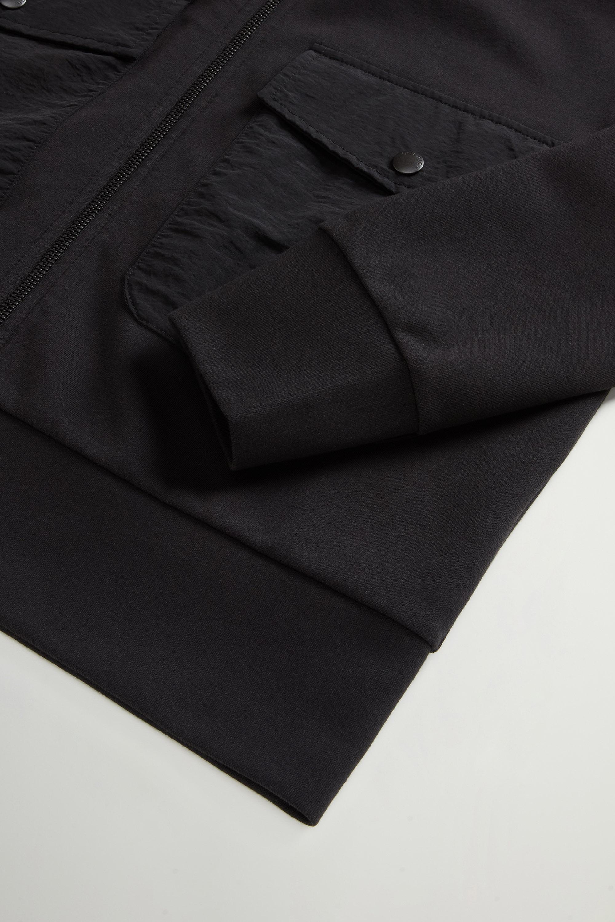 INTERLOCK TRACK SWEATSHIRT Black photo 6 | Woolrich