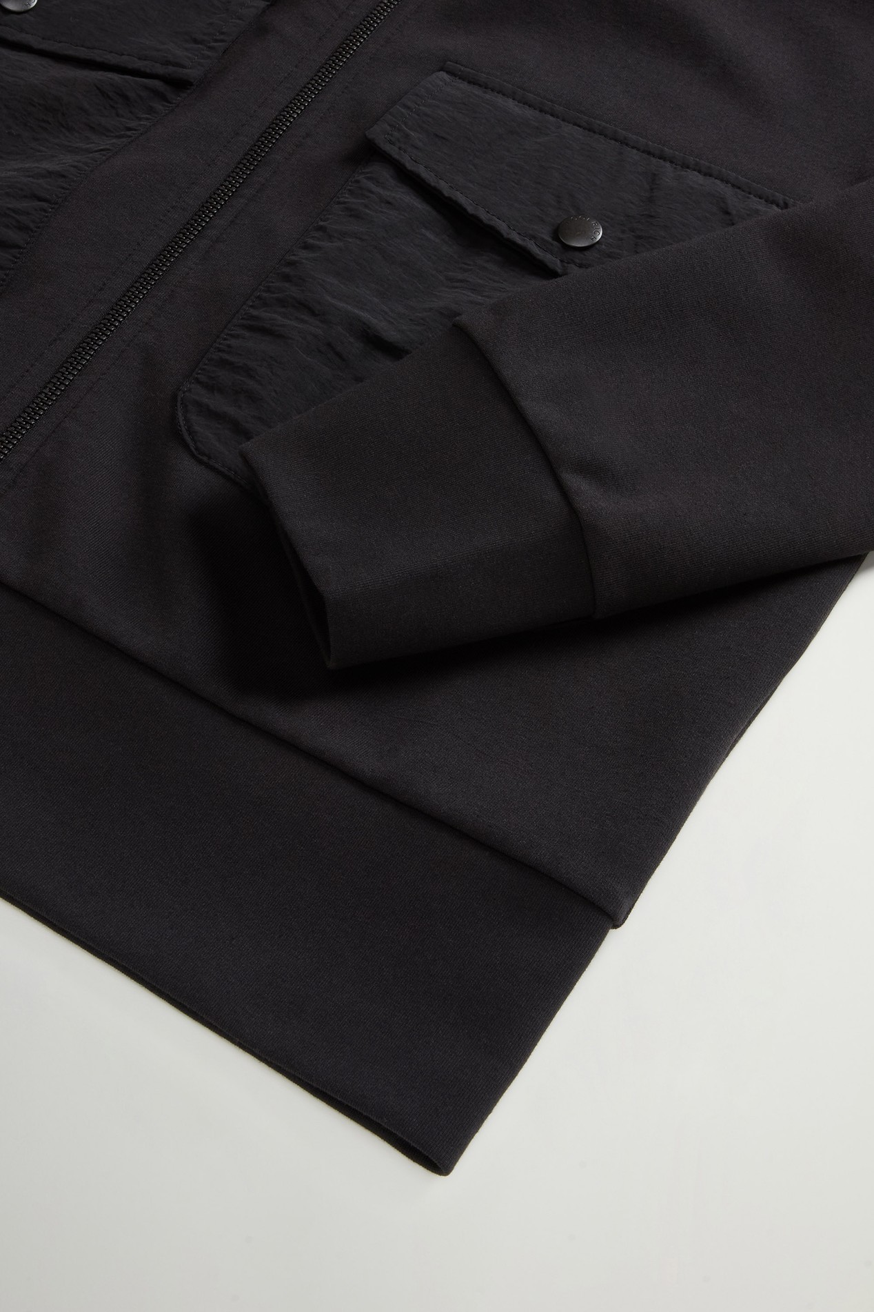 INTERLOCK TRACK SWEATSHIRT Black photo 6 | Woolrich