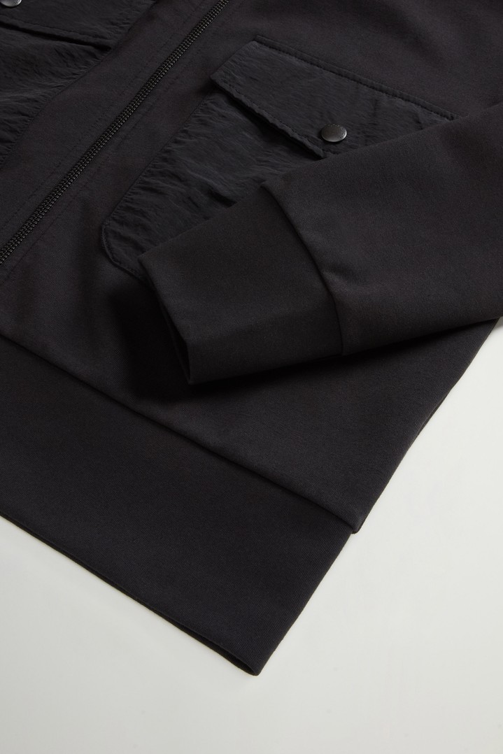 INTERLOCK TRACK SWEATSHIRT Black photo 6 | Woolrich