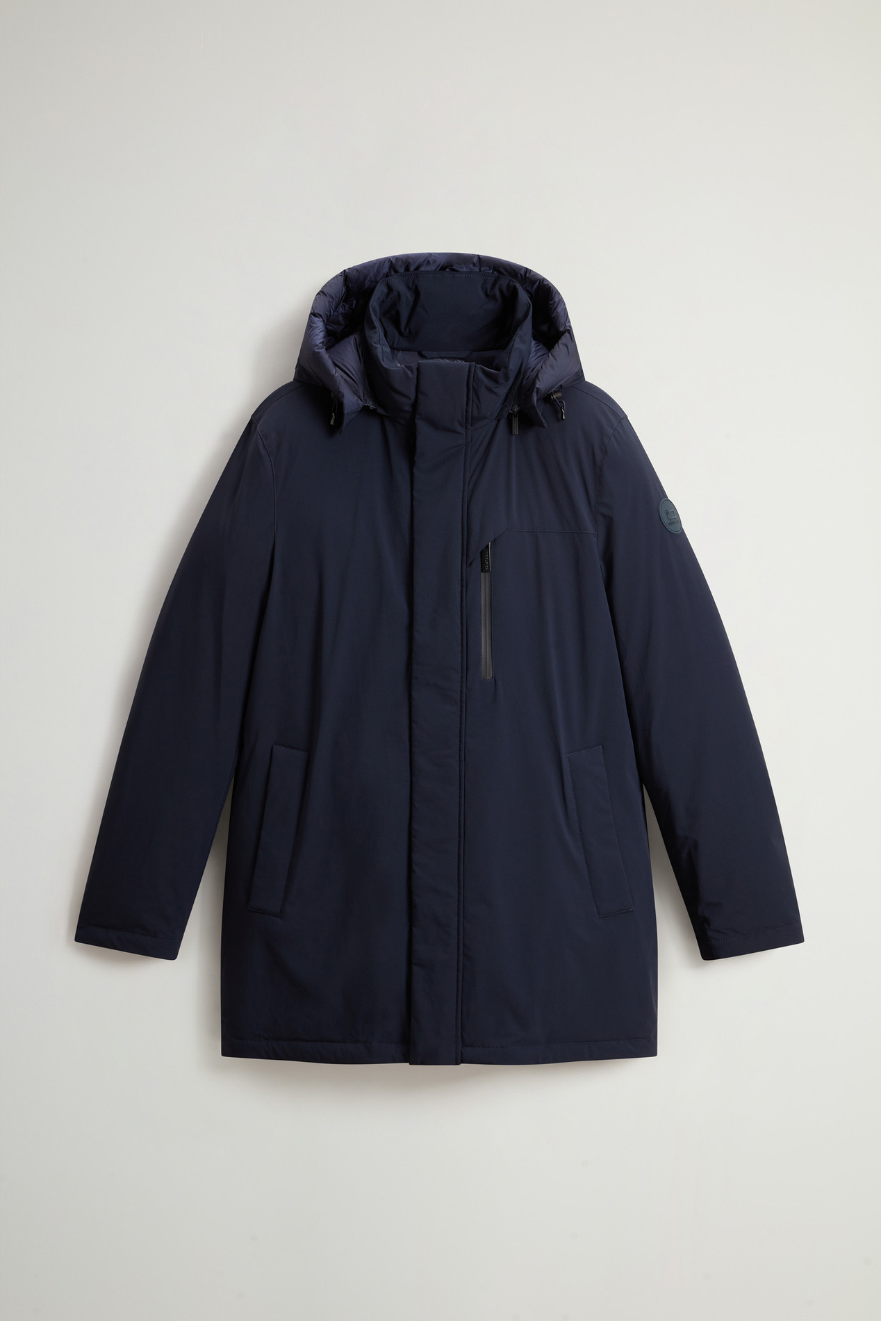 Mountain Parka in Stretch Nylon Blue photo 1 | Woolrich