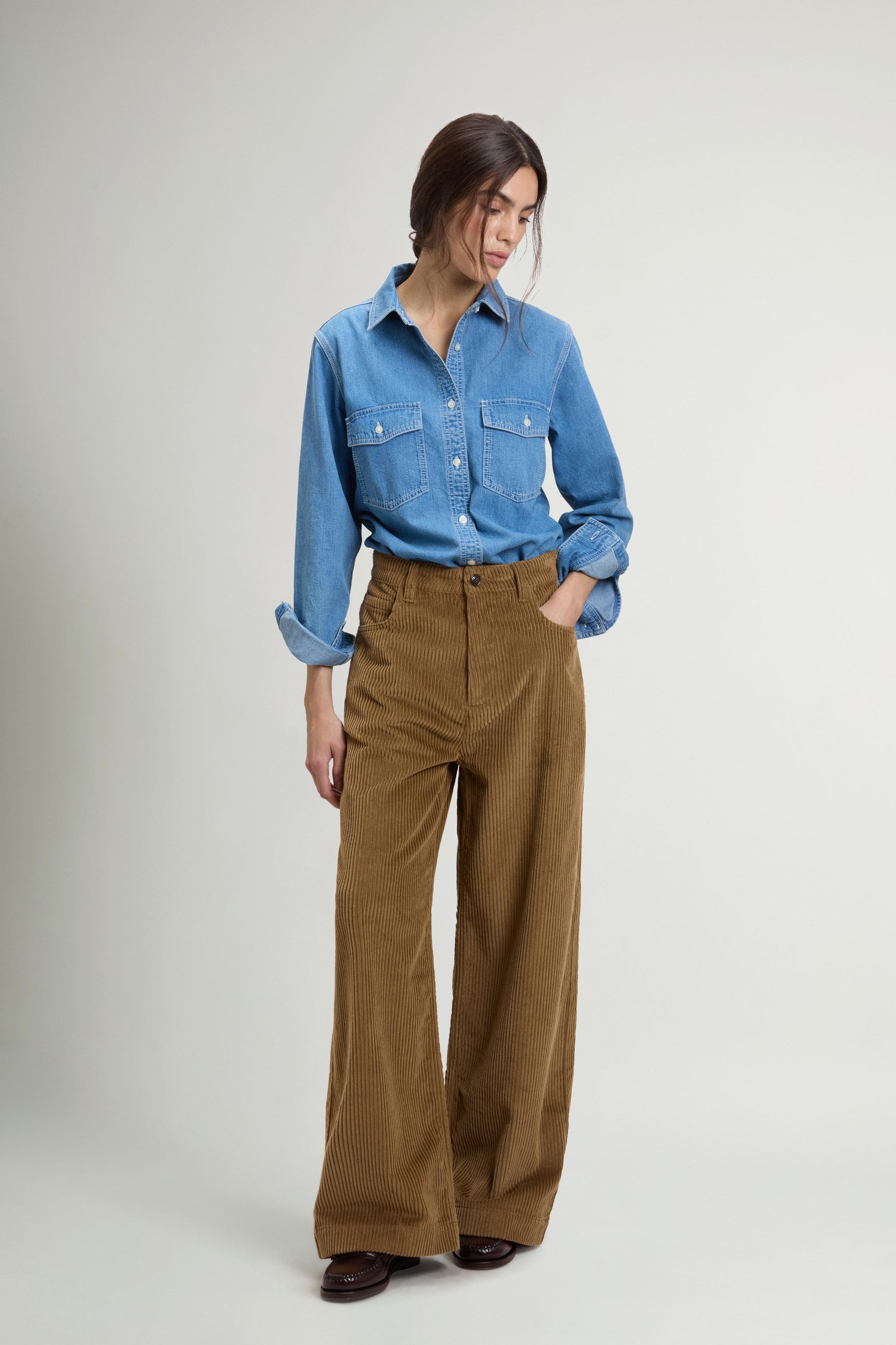 Pants in Pure Cotton Corduroy Beige photo 1 | Woolrich