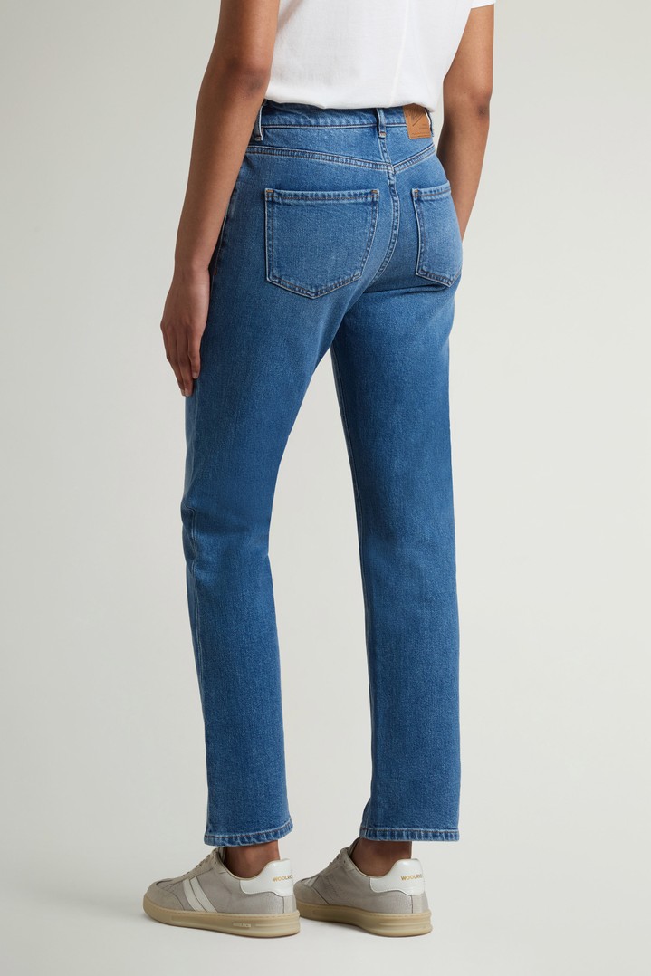 Five-Pocket Jeans in Stretch Cotton Denim Blue photo 2 | Woolrich