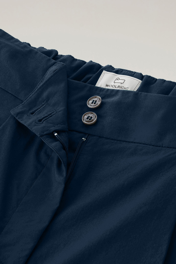 Pure Cotton Poplin Shorts Blue photo 2 | Woolrich