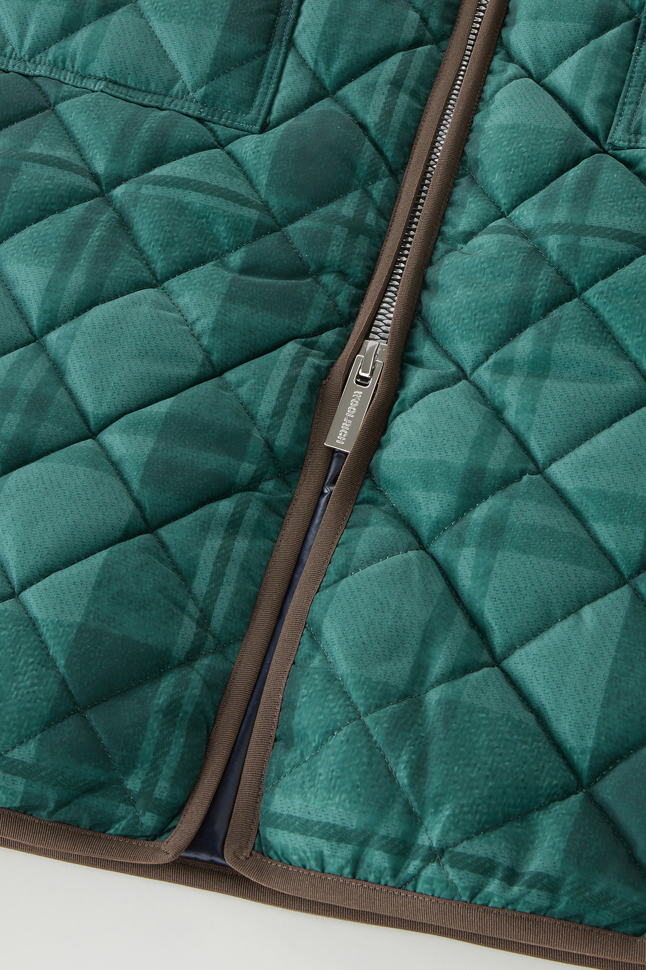 Quilted Patchwork Parka with Satin Nylon Lining Green photo 4 | Woolrich