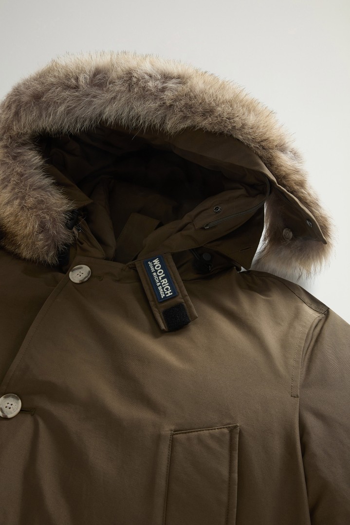 Arctic Anorak van Ramar Cloth met afneembaar bont Groen photo 2 | Woolrich