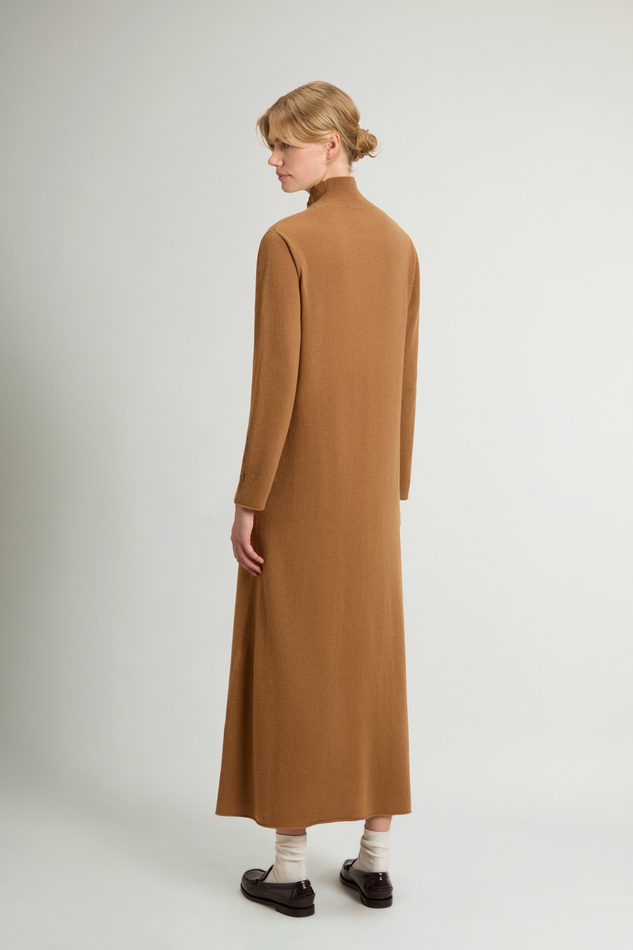 Robe en laine vierge et cachemire Marron photo 3 | Woolrich