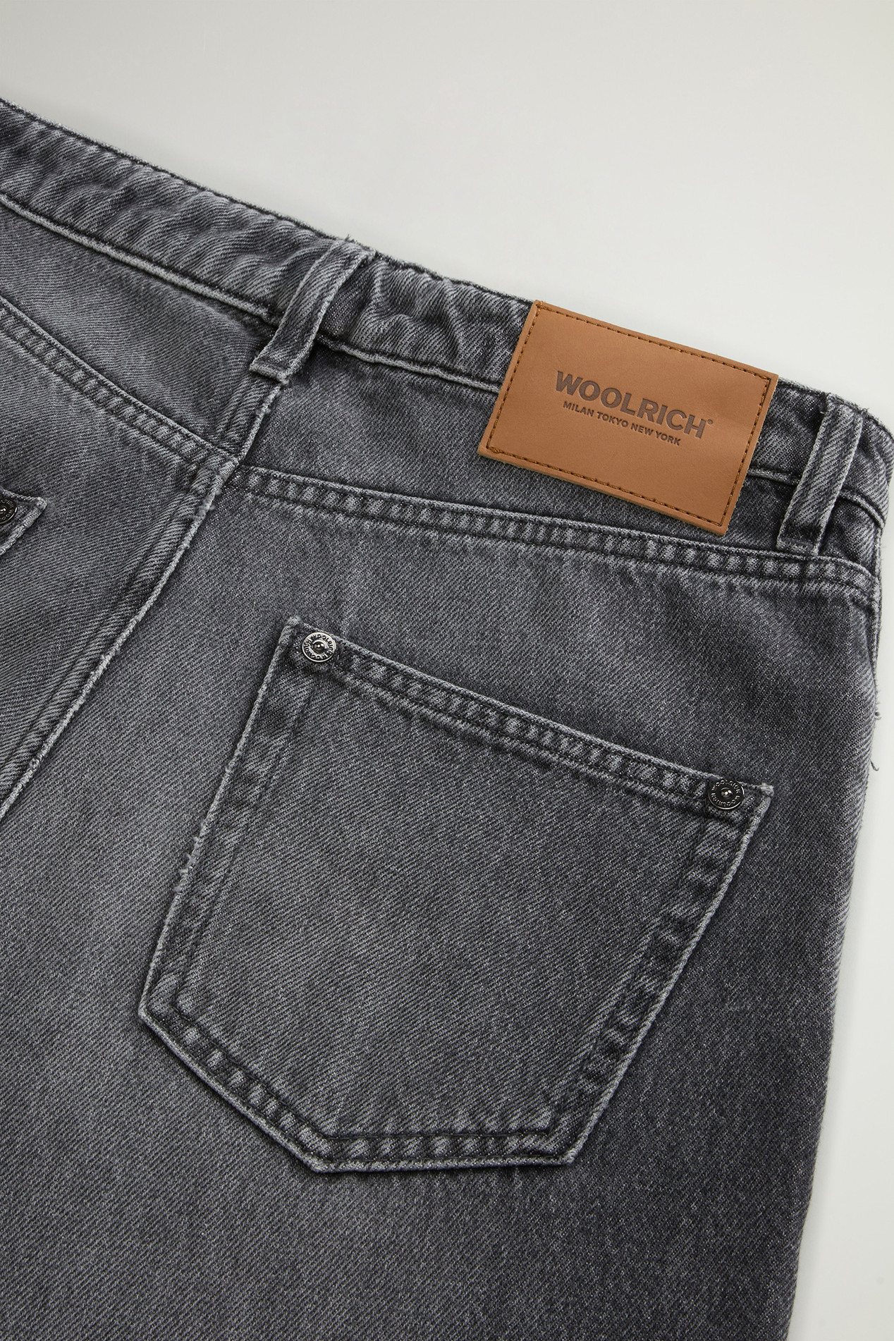 Pants in Pure Cotton Denim Gray photo 5 | Woolrich