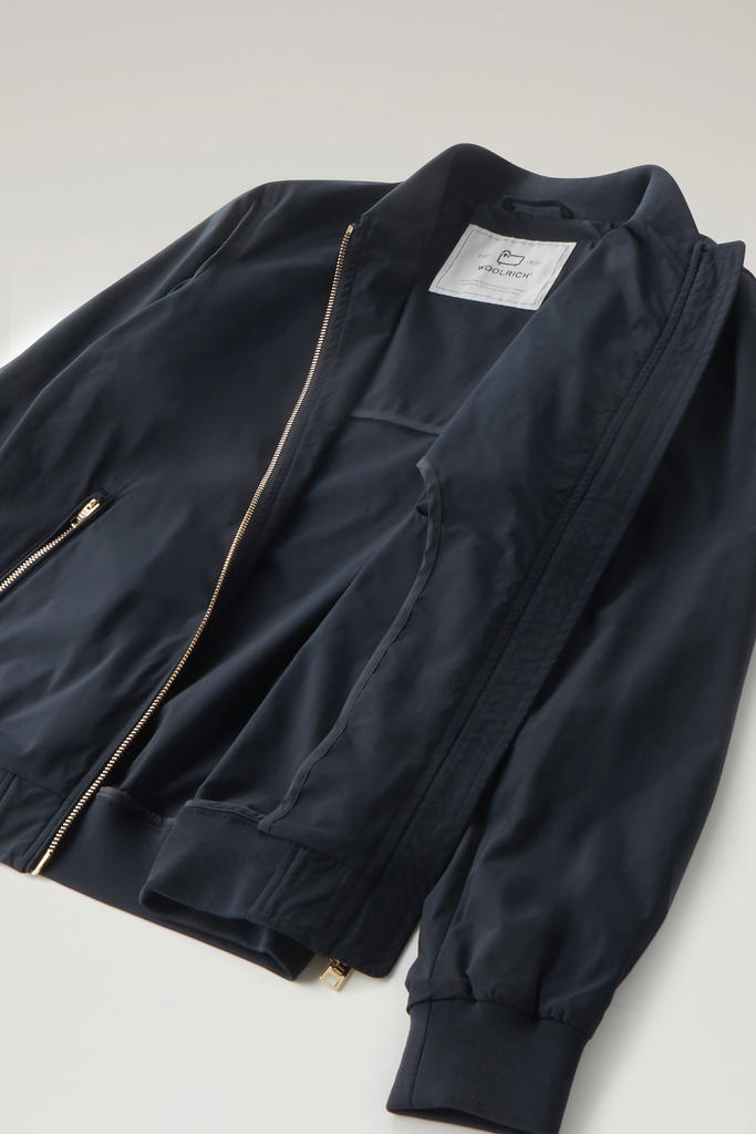 Charlotte Bomber in Urban Touch Blue photo 5 | Woolrich