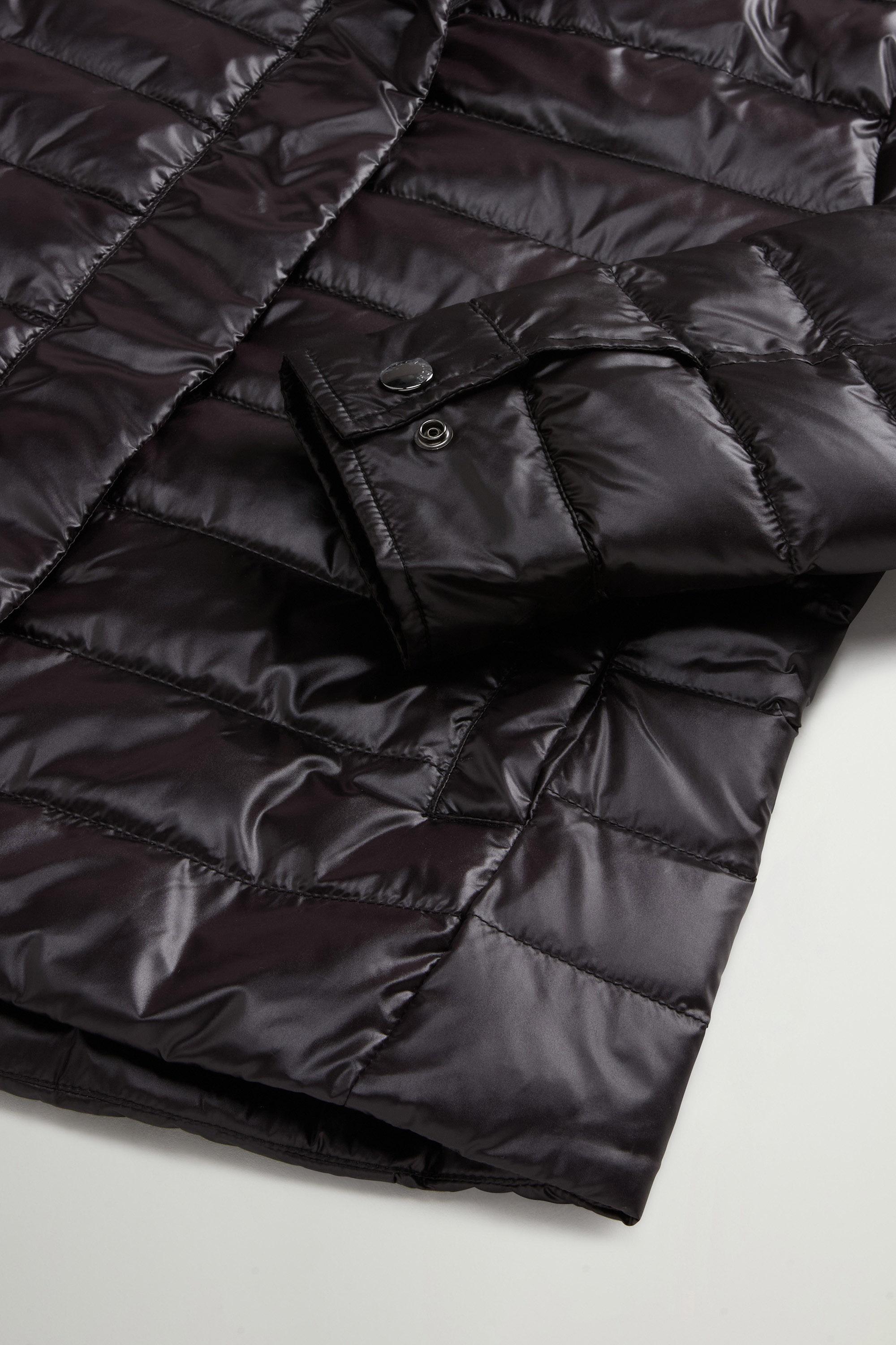 Lightweight Down Jacket in Liquid Nylon Black photo 7 | Woolrich