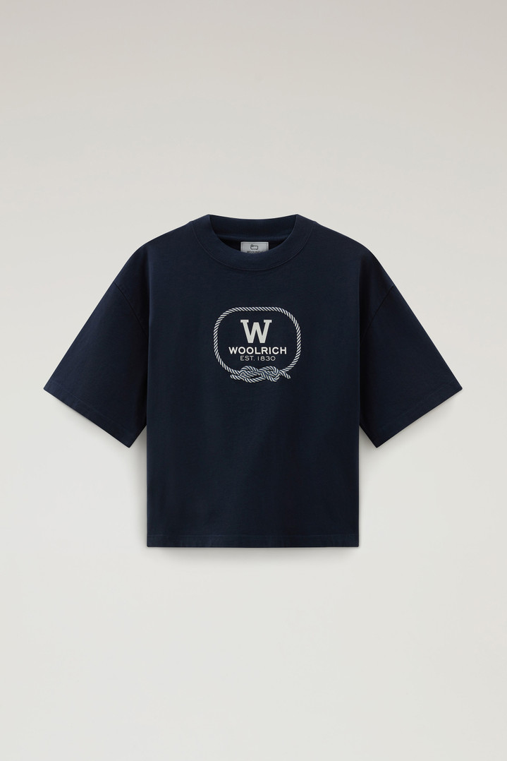 GRAPHIC T-SHIRT Blue photo 1 | Woolrich