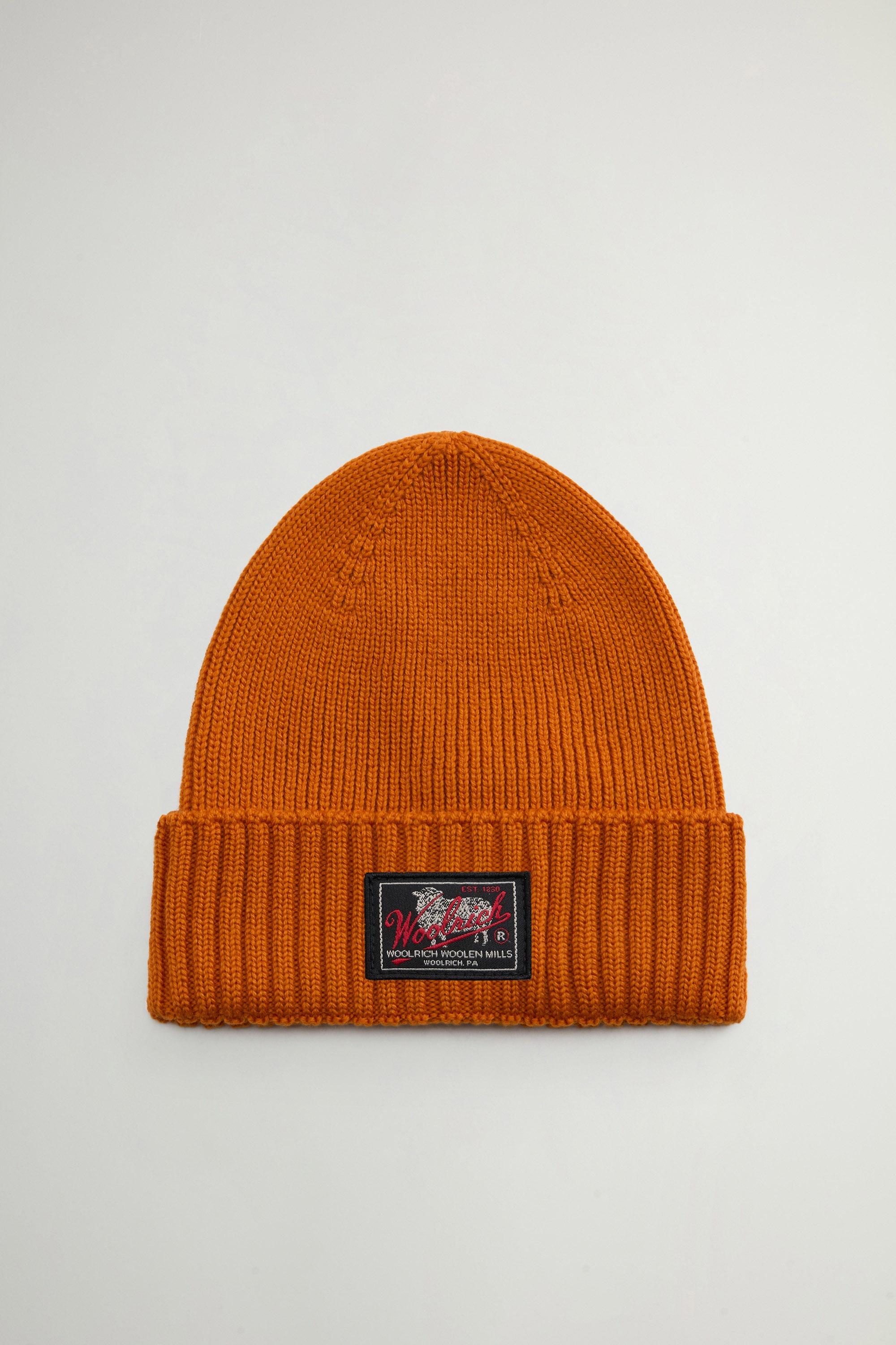 Ribbed Beanie in Pure Merino Virgin Wool Brown photo 1 | Woolrich