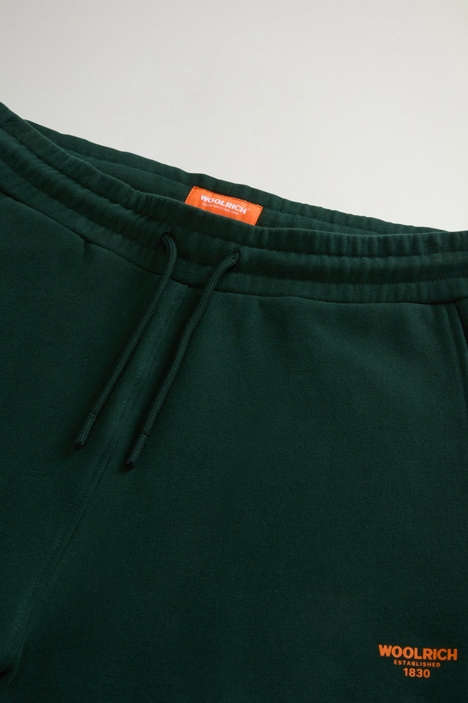 Teen Boys’ Pure Cotton Fleece Sports Pants Green photo 4 | Woolrich