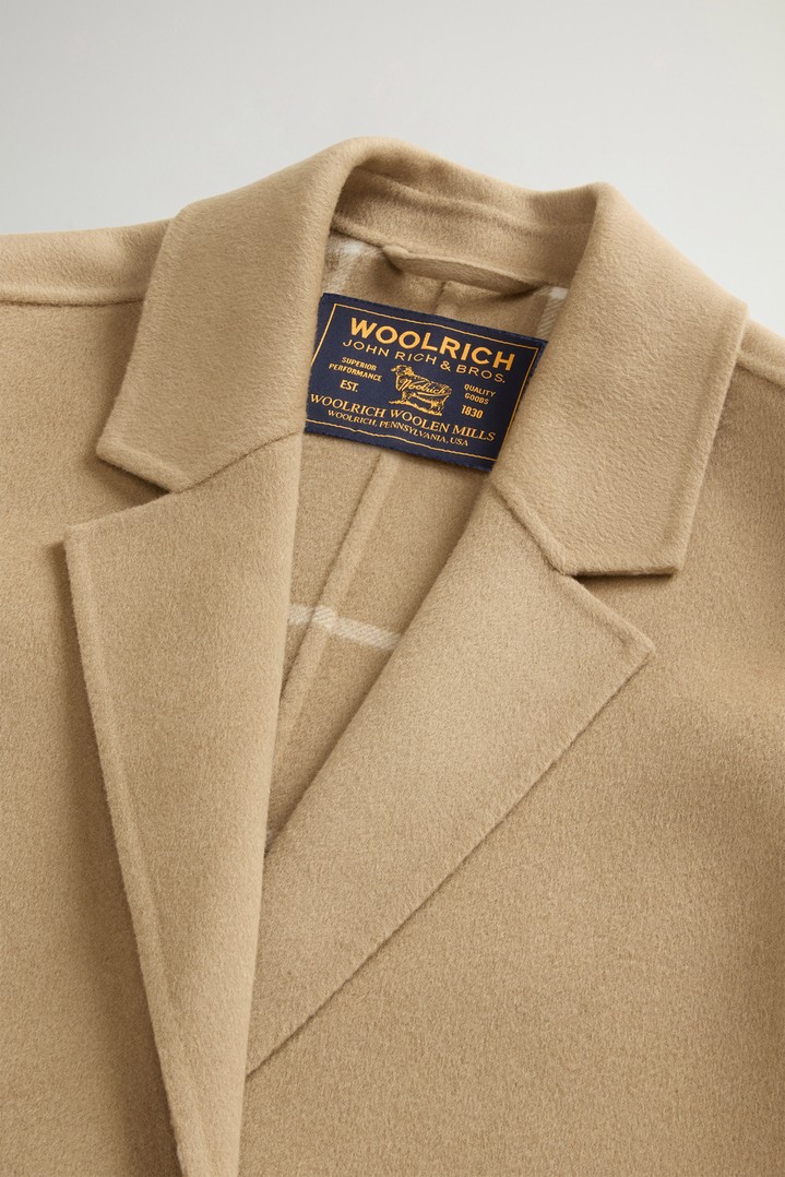 Coat in Double-Face Pure Wool Beige photo 6 | Woolrich