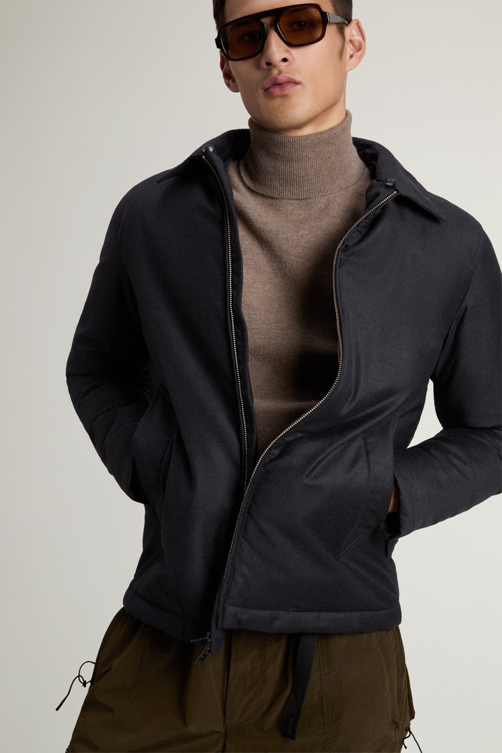 Jacket in Pure Italian Wool Crafted Using a Loro Piana Fabric Black photo 4 | Woolrich