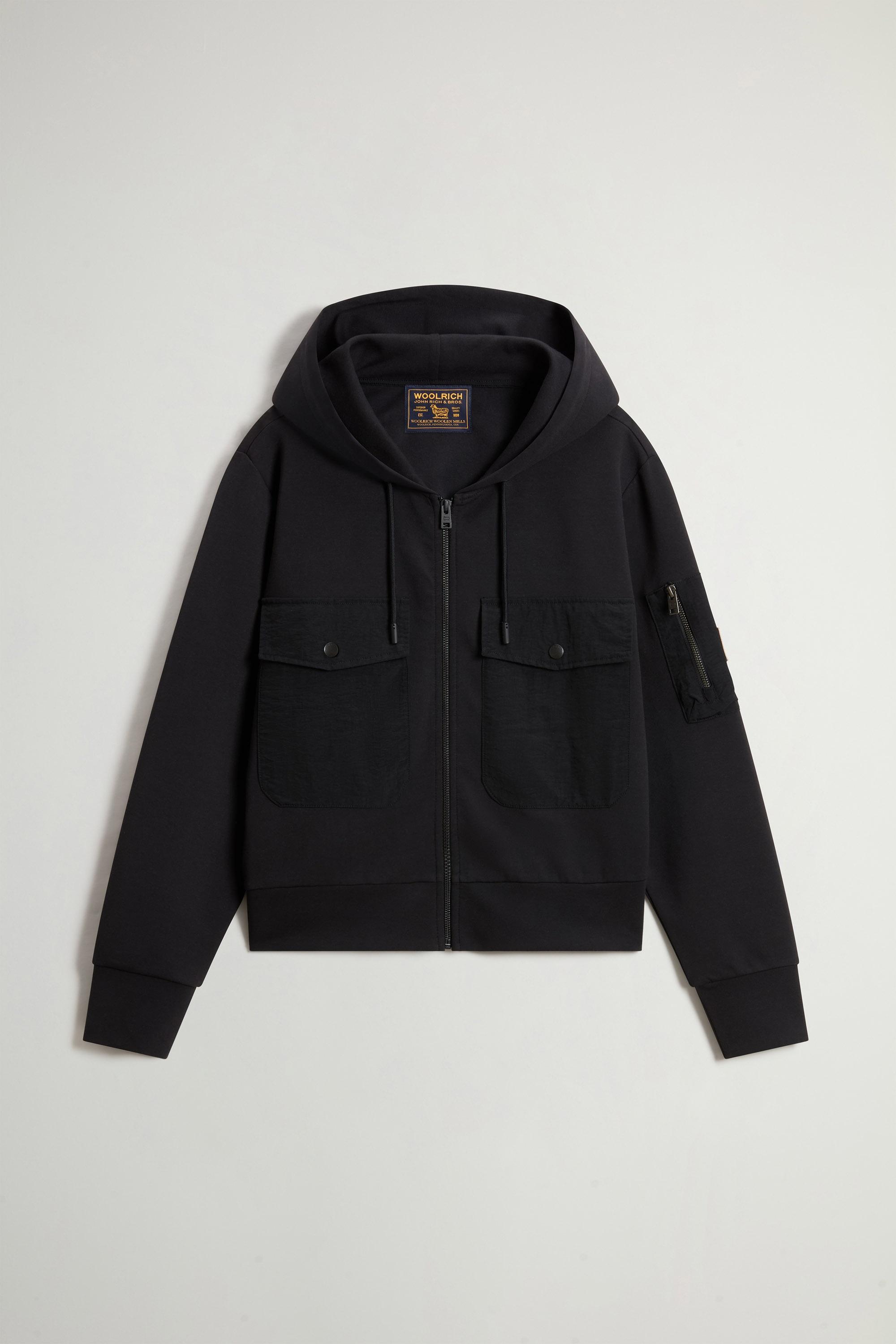 INTERLOCK TRACK SWEATSHIRT Black photo 5 | Woolrich