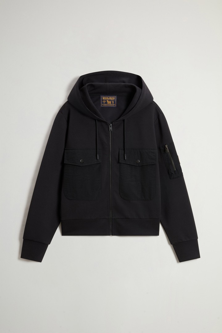 INTERLOCK TRACK SWEATSHIRT Black photo 5 | Woolrich