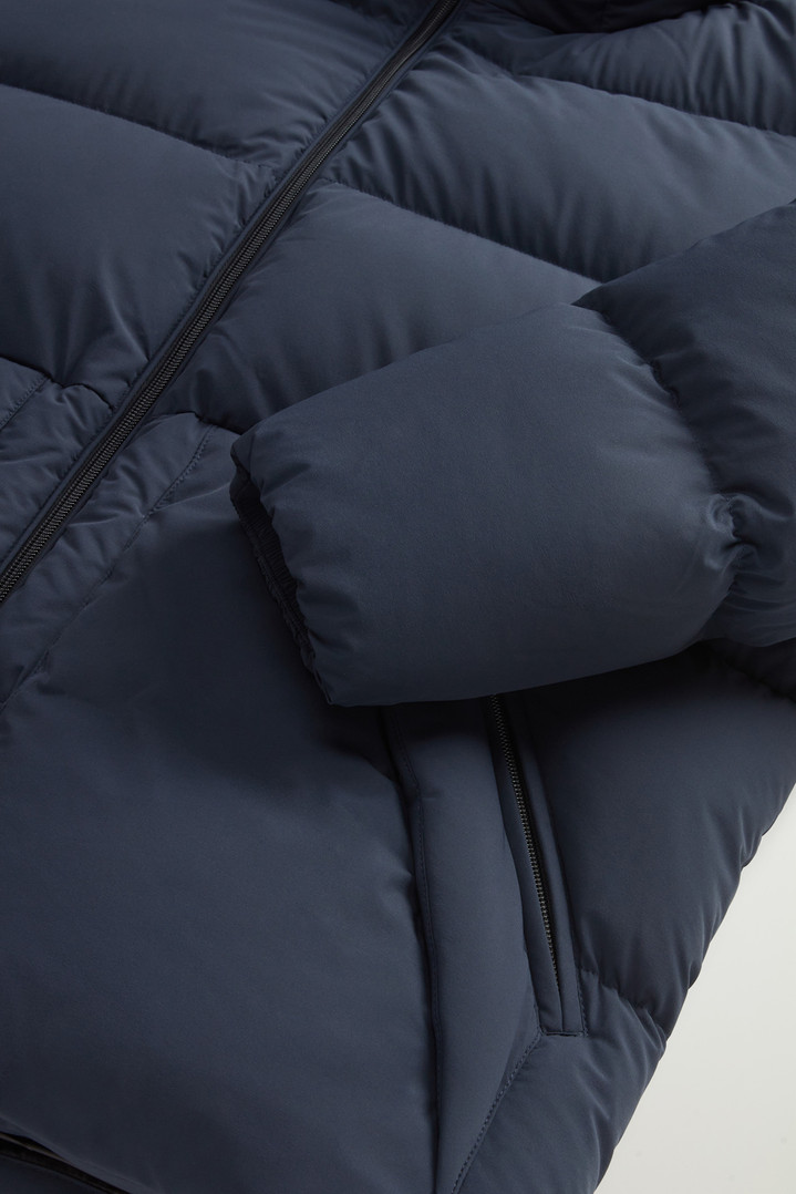 Sierra Supreme Down Jacket in Stretch Nylon Blue photo 5 | Woolrich