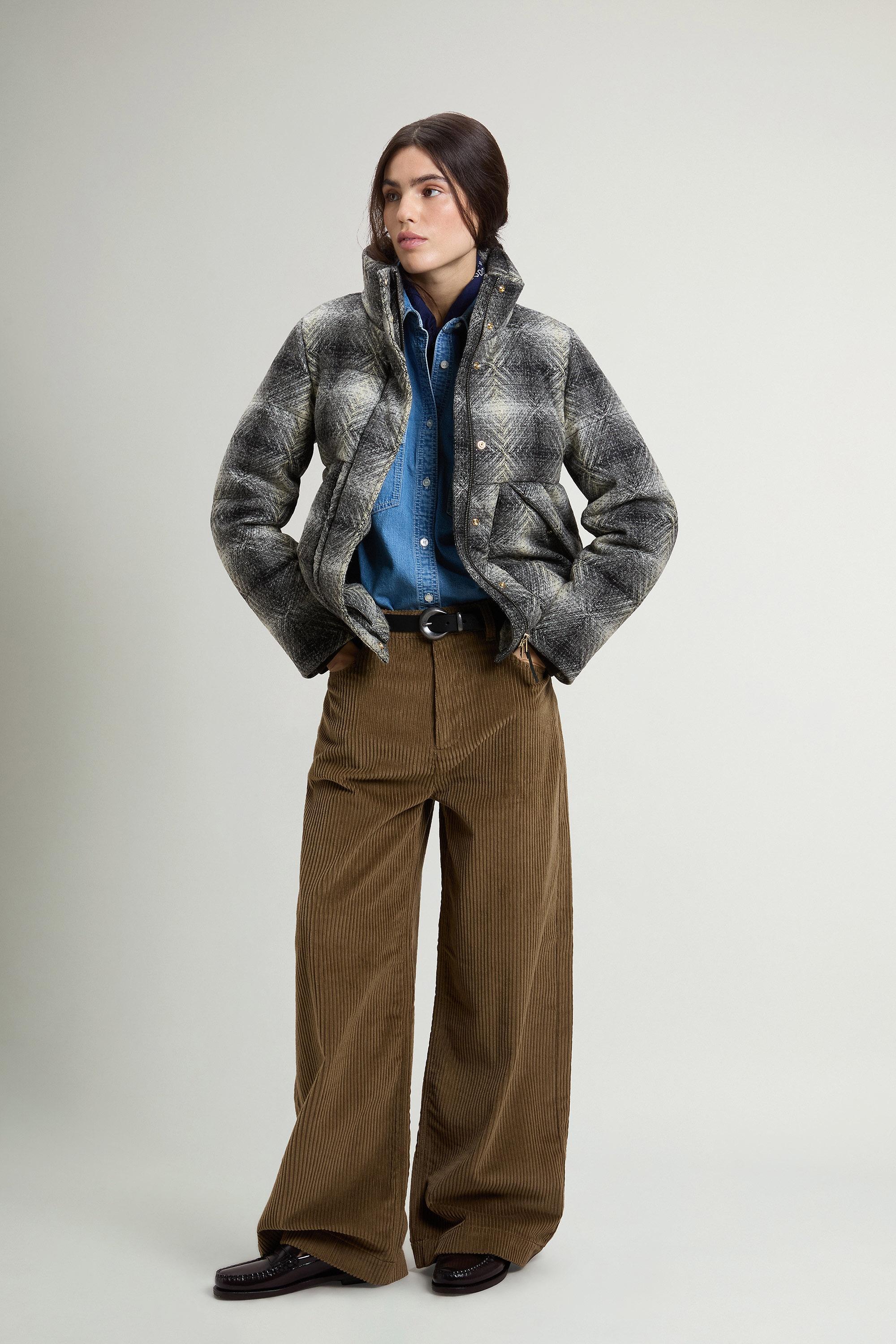 Giacca imbottita in pura lana vergine con motivo Aztec Bianco photo 1 | Woolrich