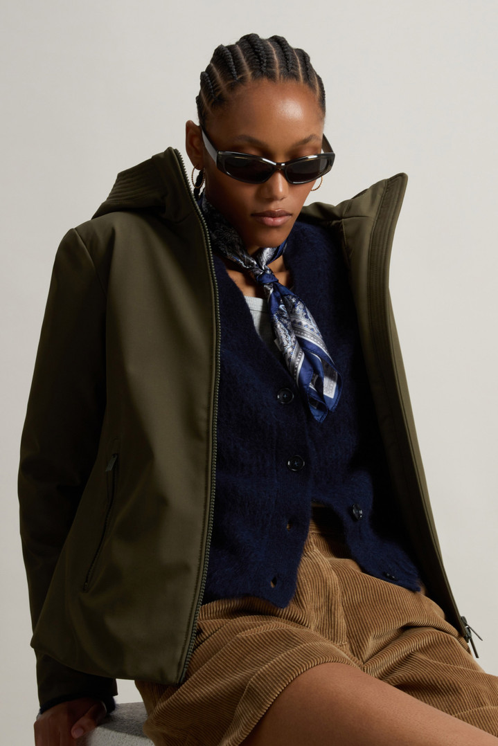 Garment-Dyed Cardigan in Alpaca and Wool Blend Blue photo 7 | Woolrich