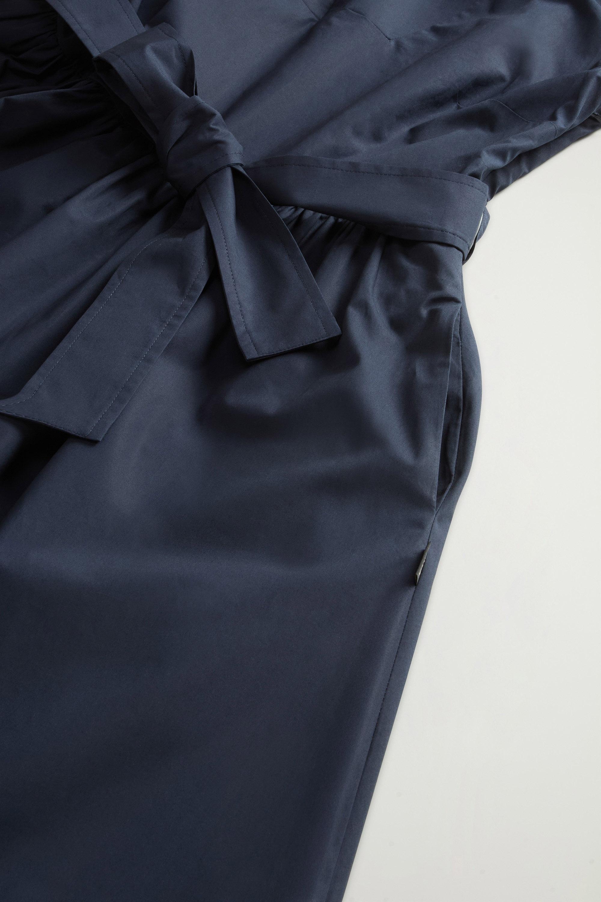 POPLIN SHORT DRESS Blue photo 6 | Woolrich