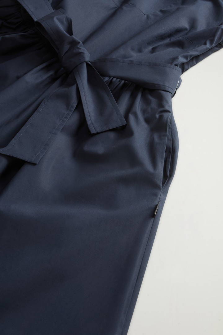 POPLIN SHORT DRESS Blue photo 6 | Woolrich