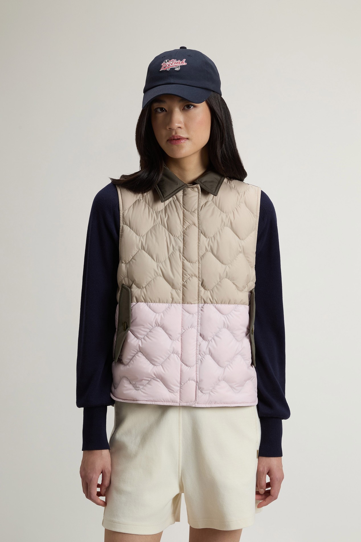 Quilted Microfiber Heritage Vest Multicolor photo 1 | Woolrich