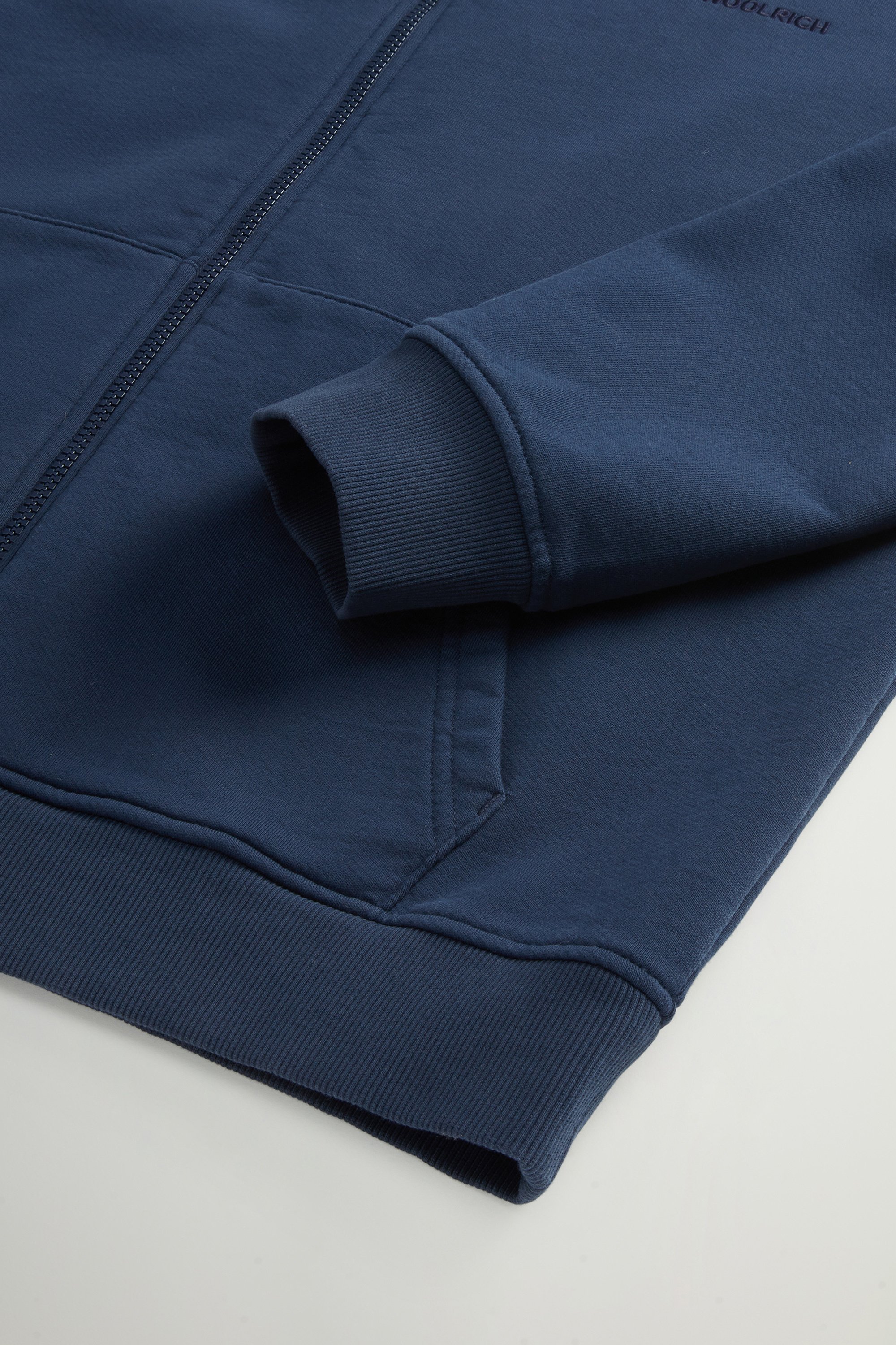 Hoodie in Light Cotton-Blend Fabric Blue photo 7 | Woolrich