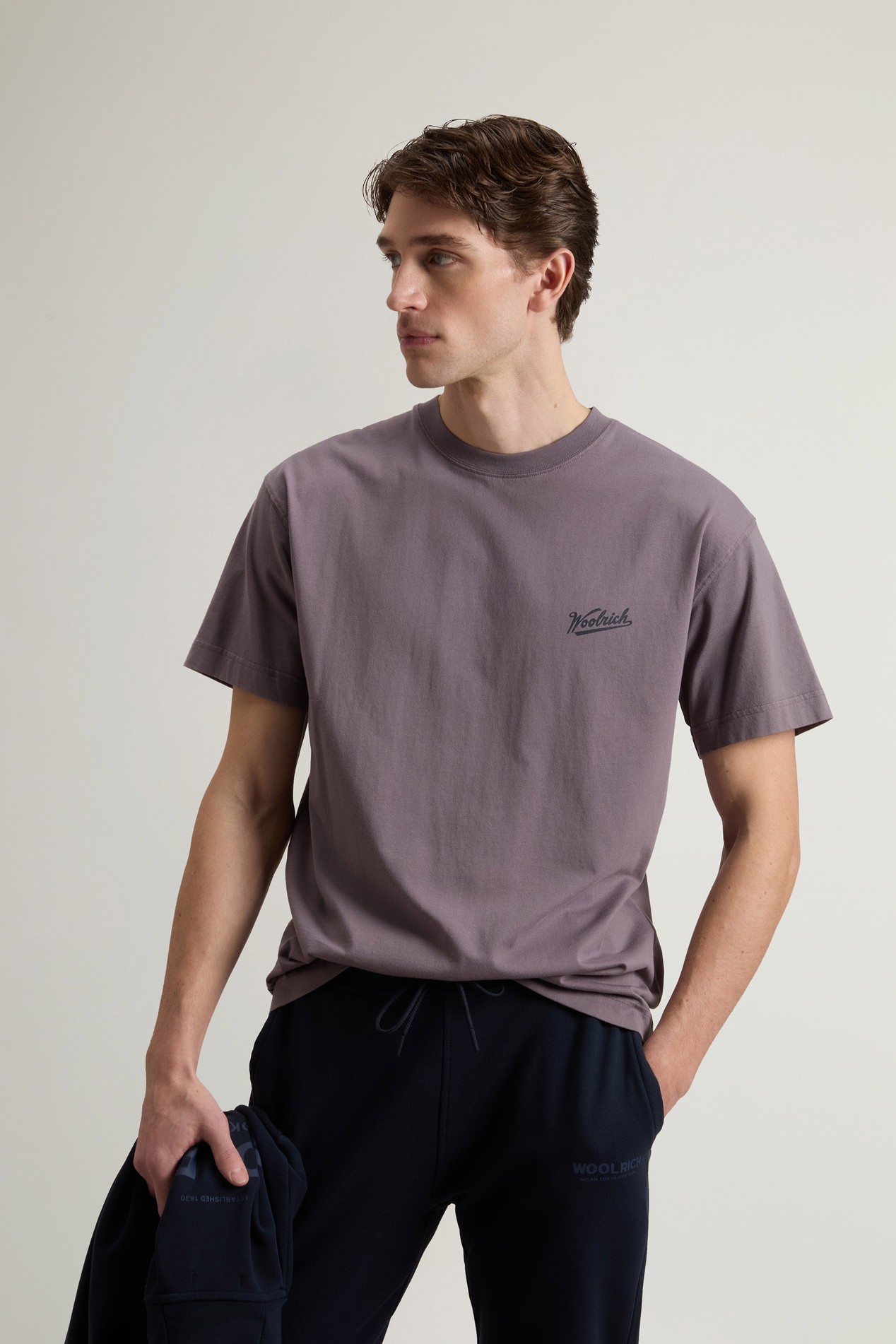 COTTON GRAPHIC T-SHIRT Purple photo 4 | Woolrich