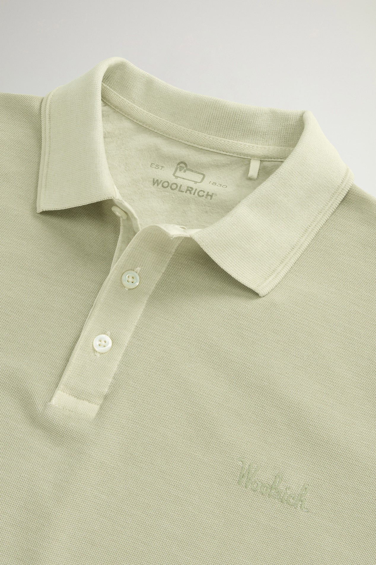 Mackinack Polo teint en pièce en sergé de coton stretch Beige photo 6 | Woolrich