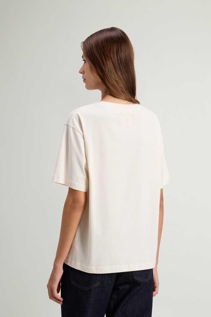 T-Shirt in Pure Pima Cotton White photo 3 | Woolrich