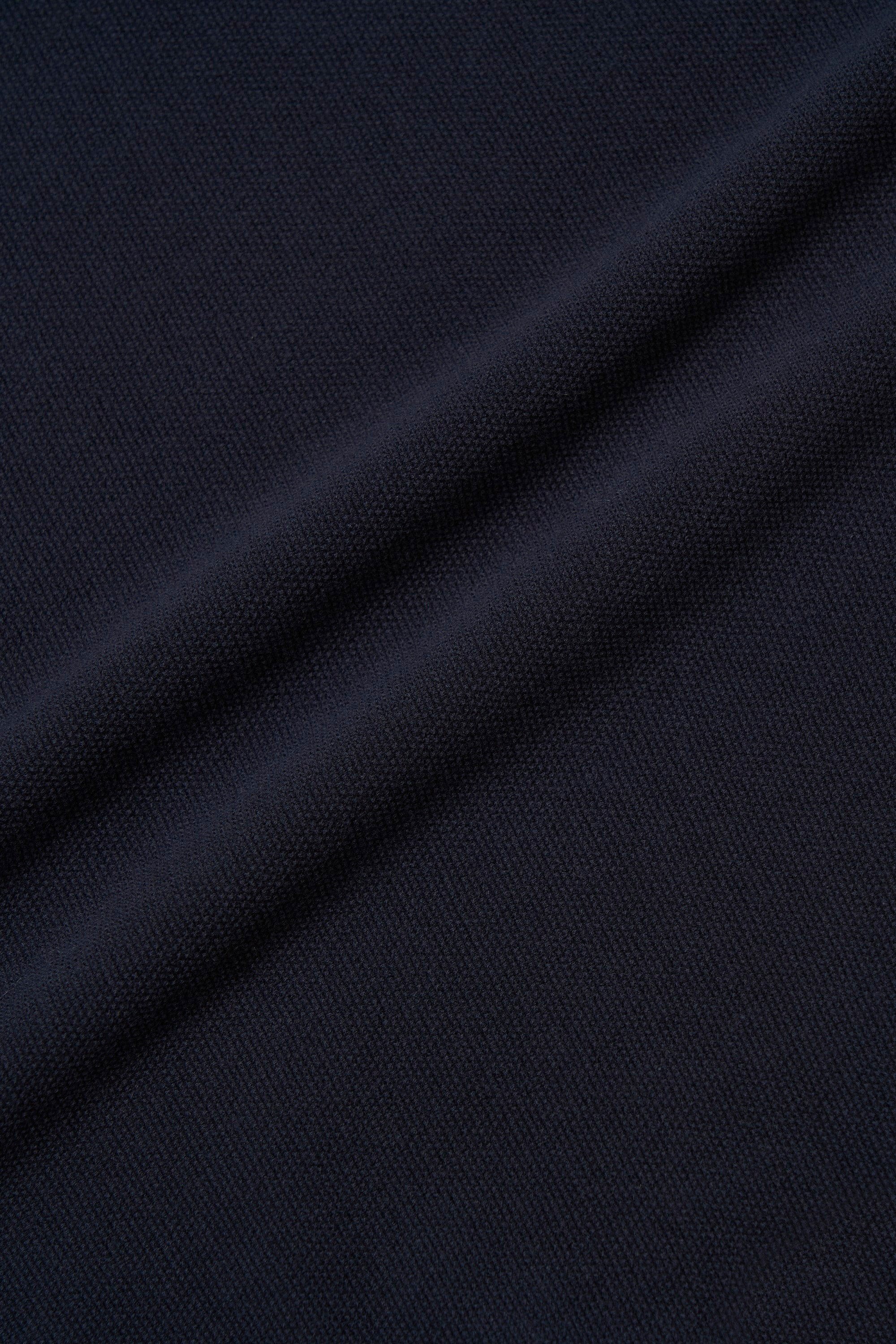 SHEEP PATCH COTTON PIQUE KNIT CARDIGAN Blue photo 3 | Woolrich