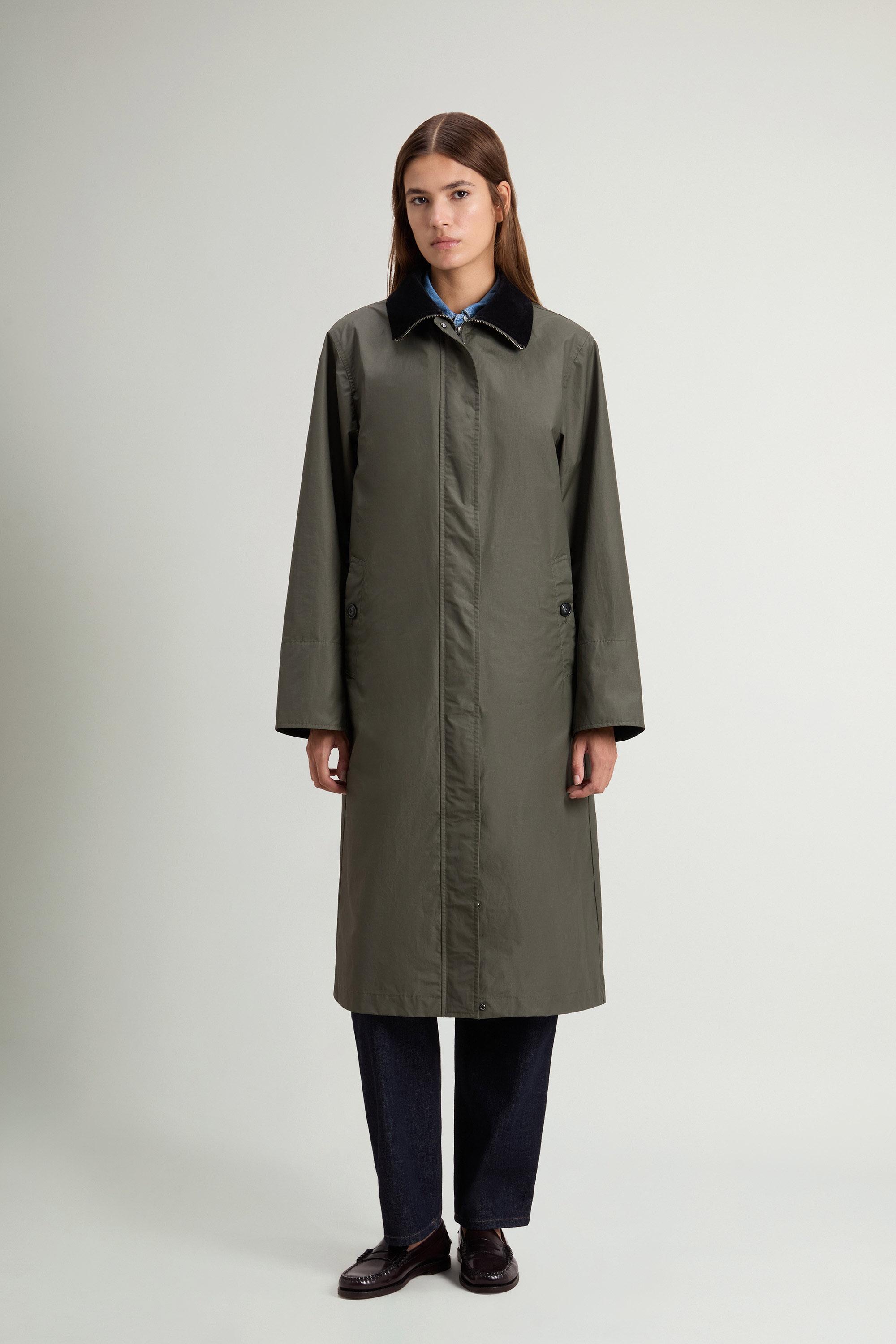 3-in-1-Mantel aus gewachster Wollmischung Grün photo 1 | Woolrich