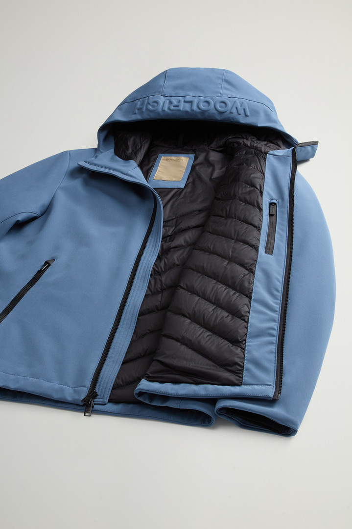Pacific Jacket in Tech Softshell Blue photo 5 | Woolrich