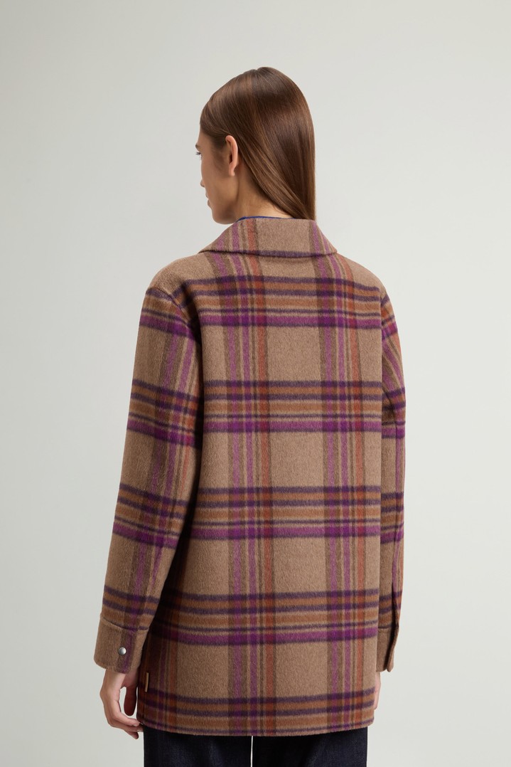 Coat in Double-Face Wool Blend Brown photo 3 | Woolrich