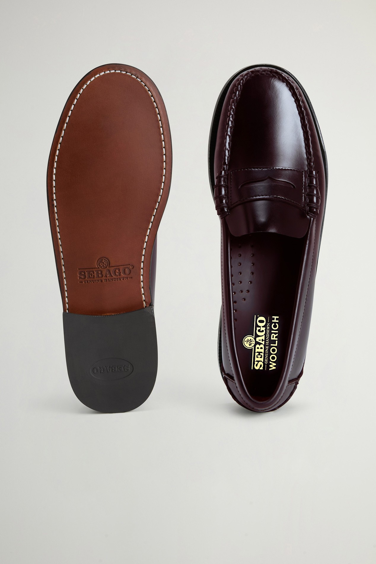 Sebago x Woolrich Classic Dan Loafers in Smooth Leather Brown photo 4 | Woolrich
