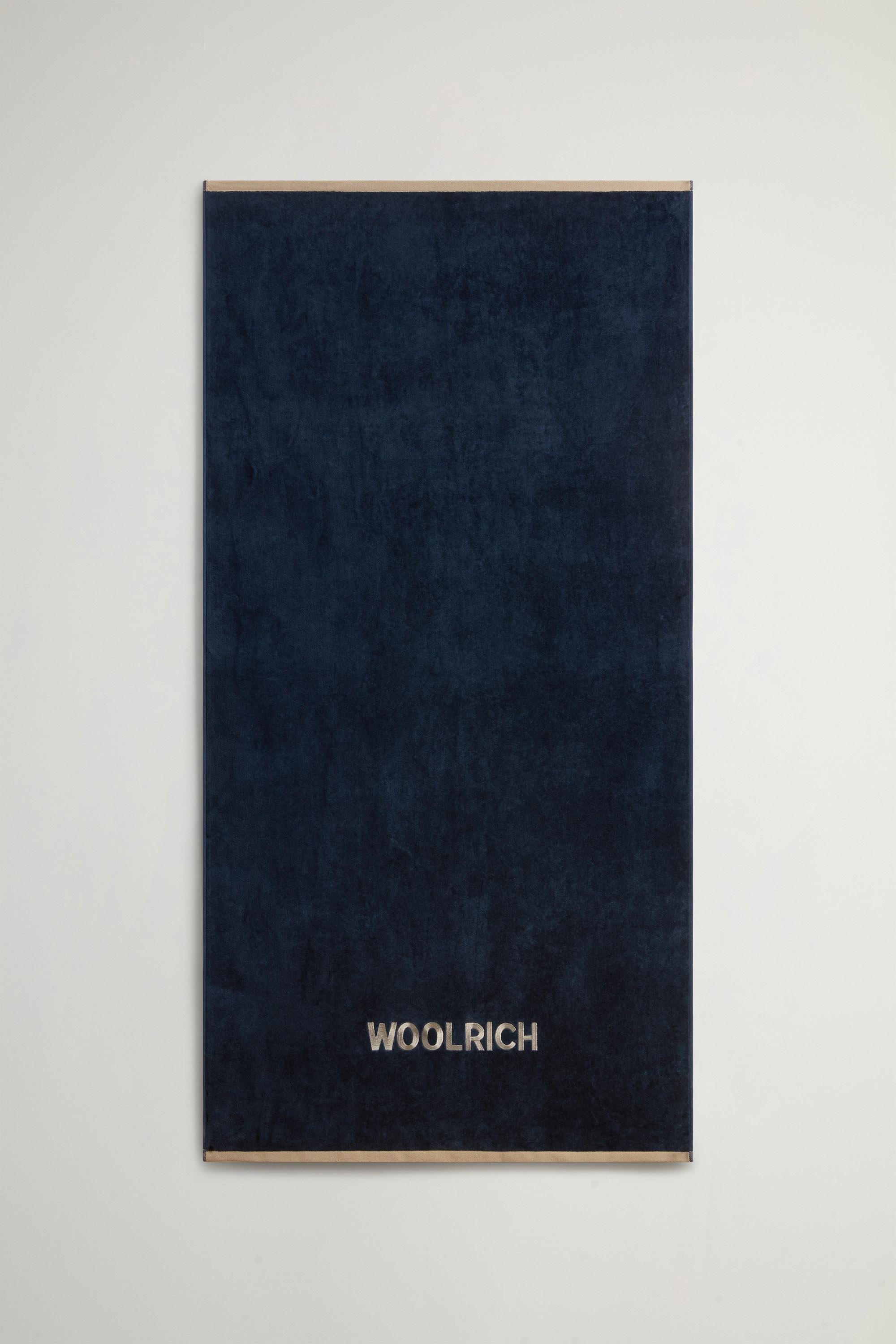 Serviette de plage en pur coton Bleu photo 1 | Woolrich