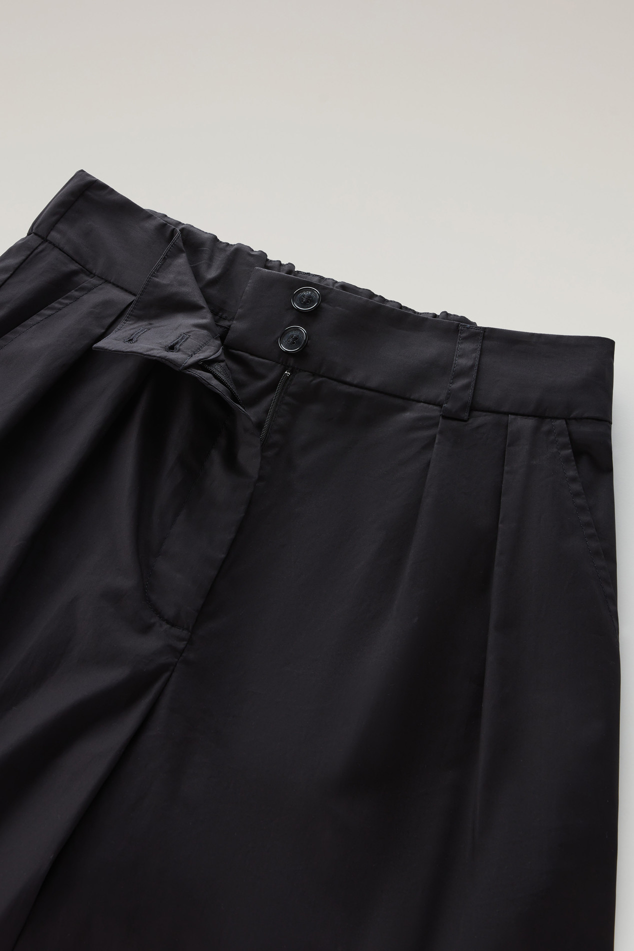 POPLIN PANT Black photo 2 | Woolrich