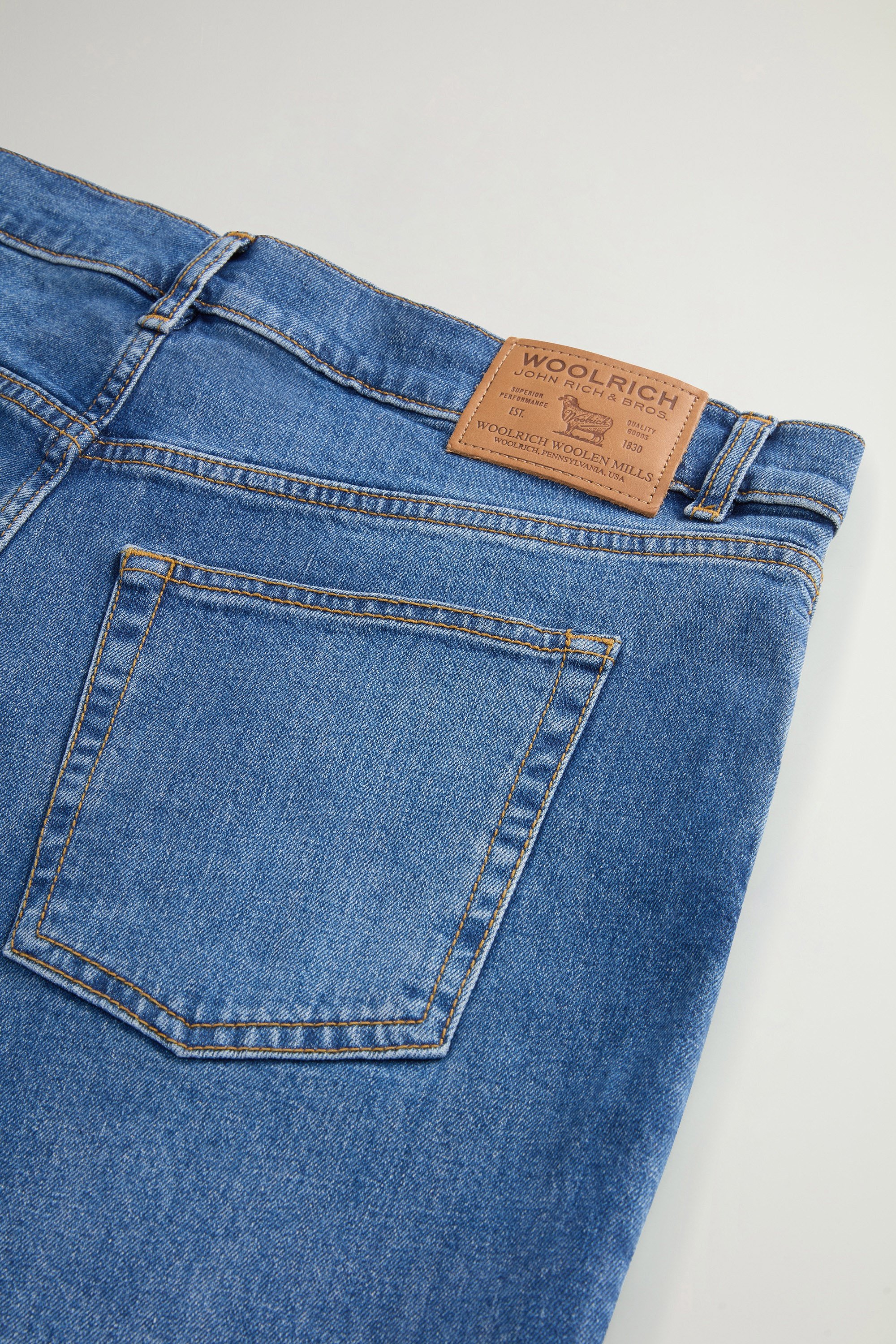 Five-Pocket-Hose Contemporary aus Denim aus Baumwollstretch Blau photo 3 | Woolrich