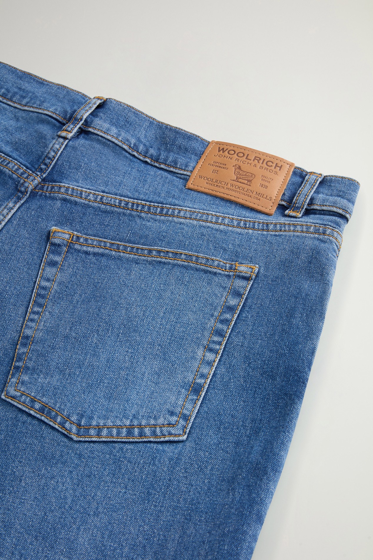 Five-Pocket-Hose Contemporary aus Denim aus Baumwollstretch Blau photo 3 | Woolrich