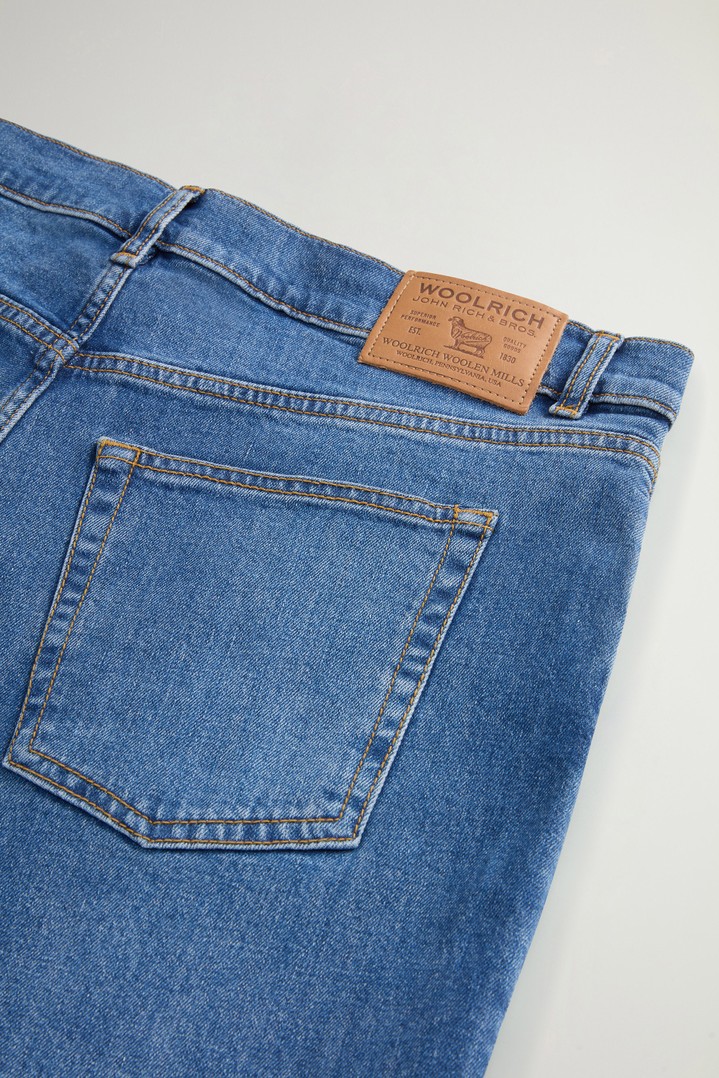 Five-Pocket-Hose Contemporary aus Denim aus Baumwollstretch Blau photo 3 | Woolrich