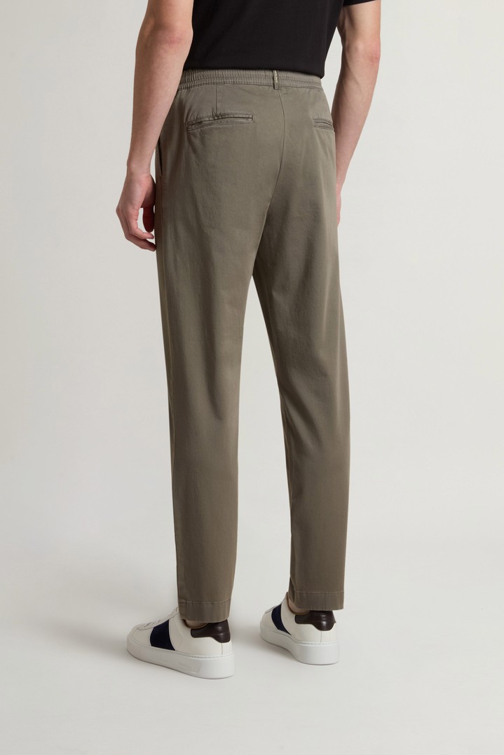 COTTON TWILL MILTON PANT GD Green photo 2 | Woolrich