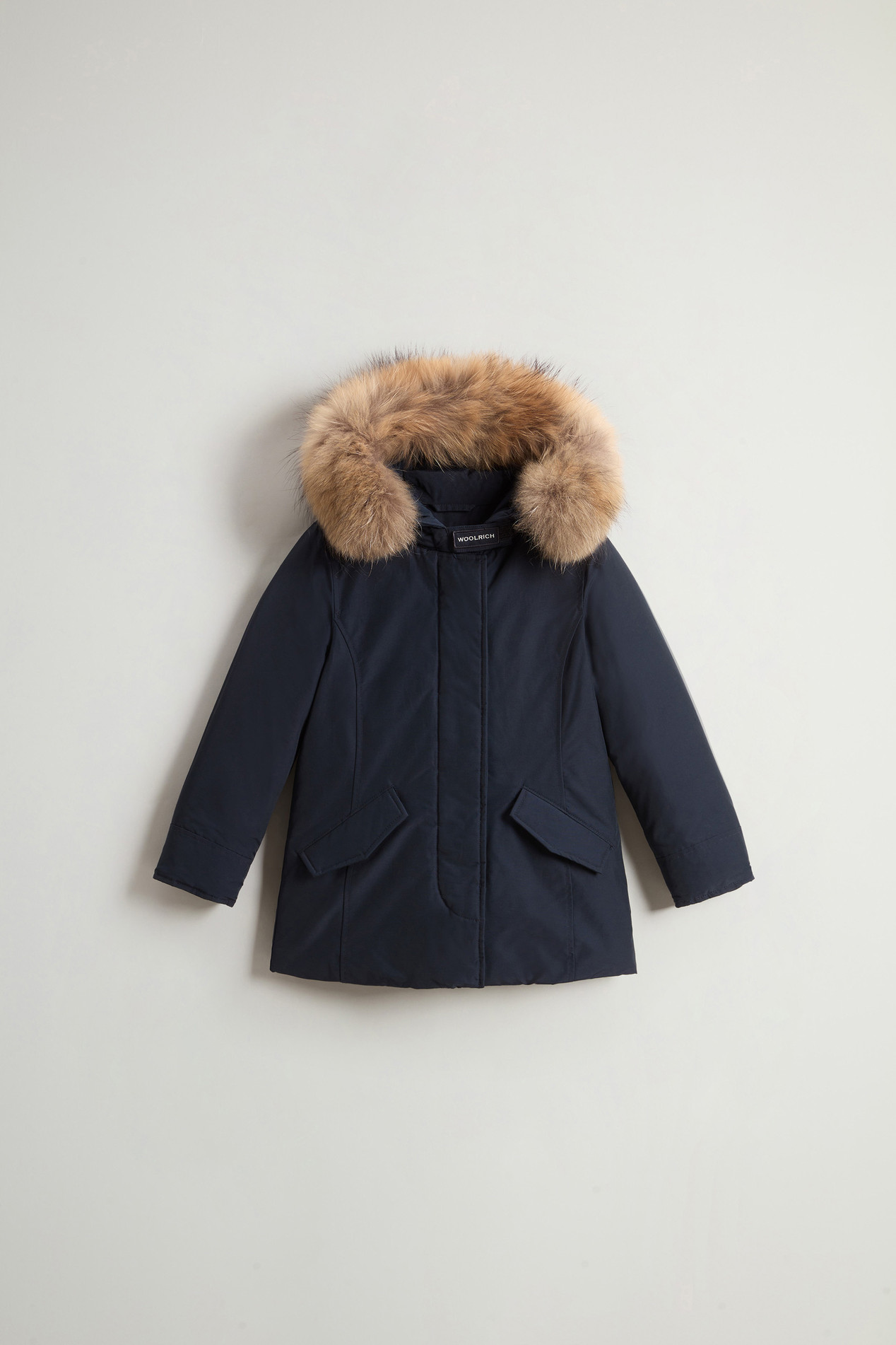 Girls' Arctic Parka with Detachable Fur Trim Blue photo 1 | Woolrich